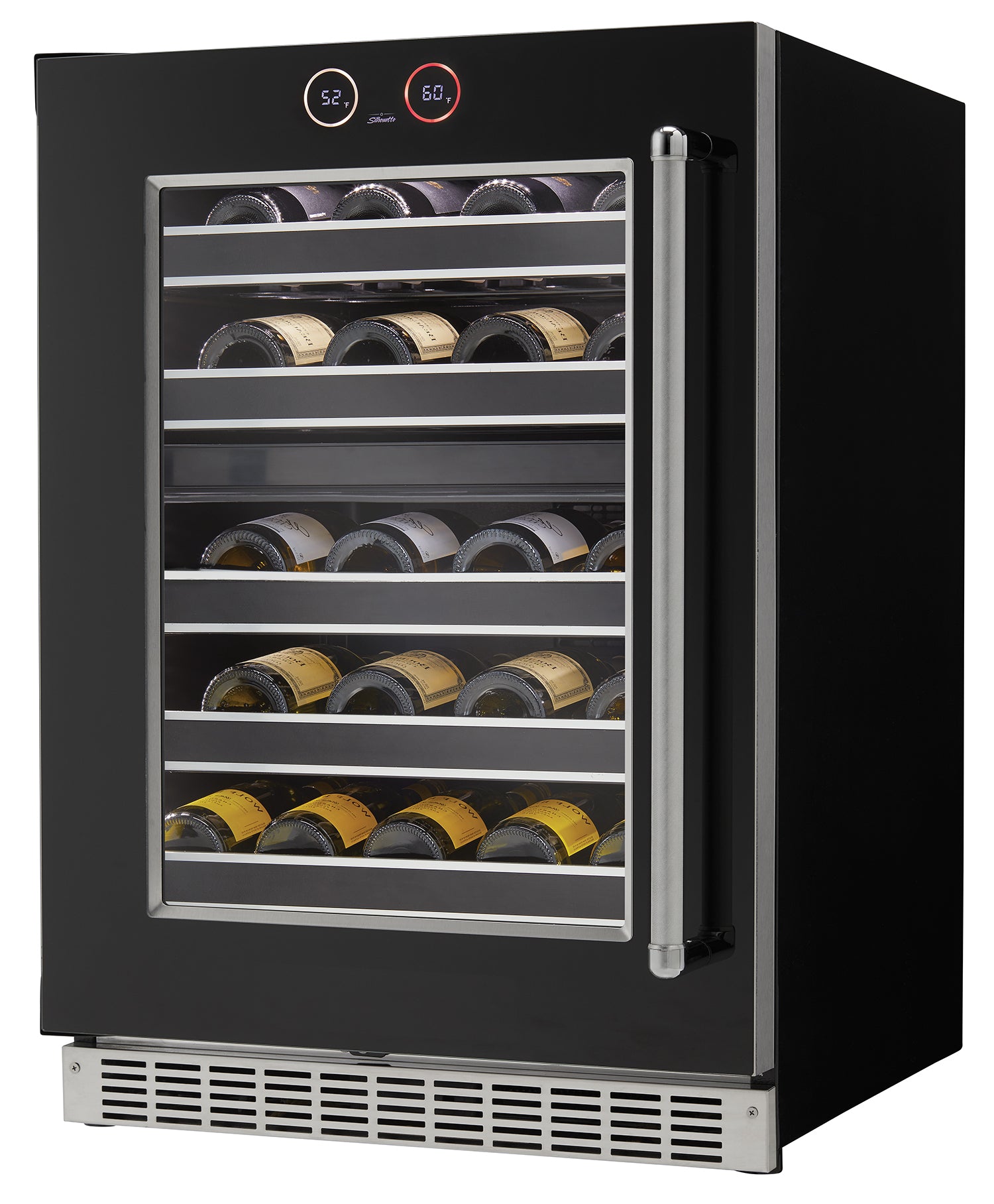 Silhouette - 23.9 Inch 5.5 cu. ft Wine Fridge Refrigerator in Black - SRVWC050L
