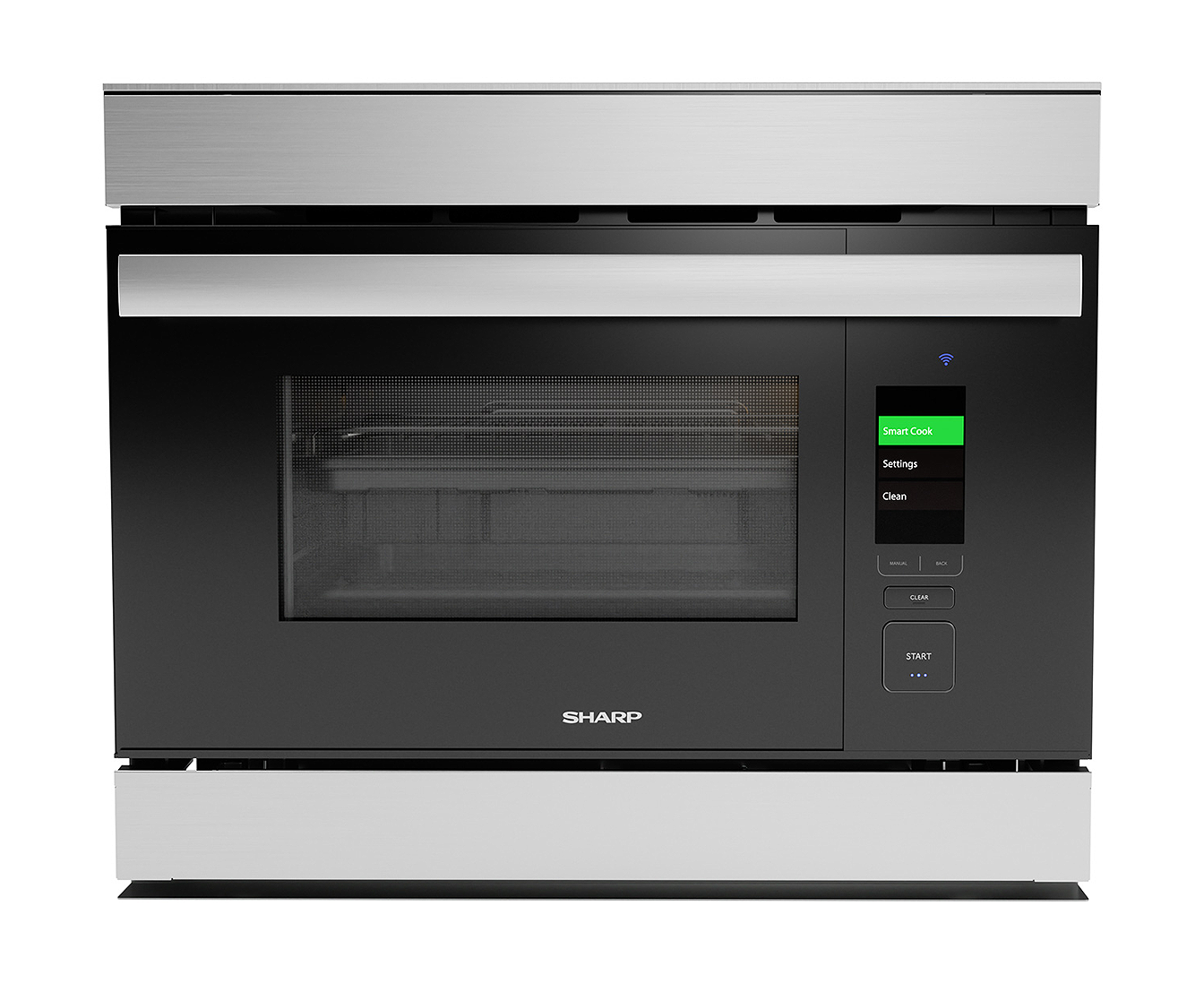 Sharp - 1.1 cu. ft Single Wall Oven in Stainless - SSC2489GS