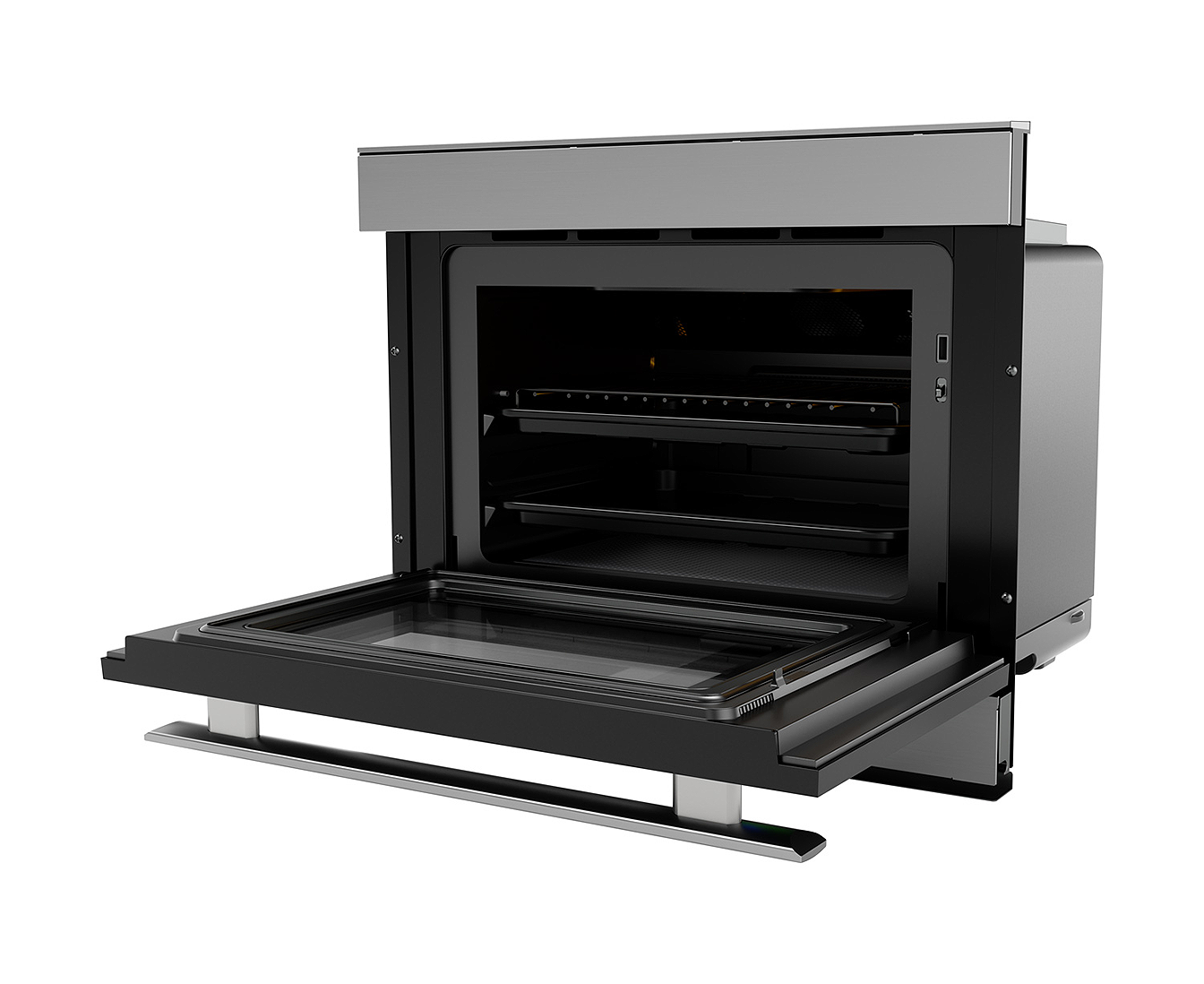 Sharp - 1.1 cu. ft Single Wall Oven in Stainless - SSC2489GS