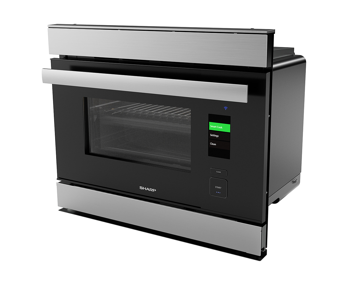 Sharp - 1.1 cu. ft Single Wall Oven in Stainless - SSC2489GS