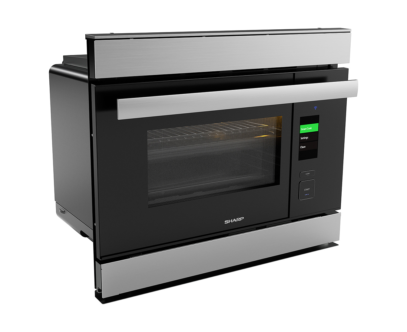 Sharp - 1.1 cu. ft Single Wall Oven in Stainless - SSC2489GS