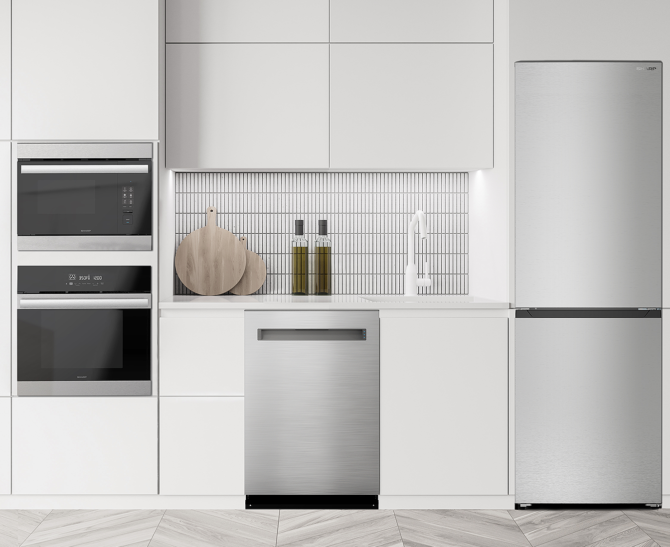 Sharp - 1.1 cu. ft Single Wall Oven in Stainless - SSC2489GS