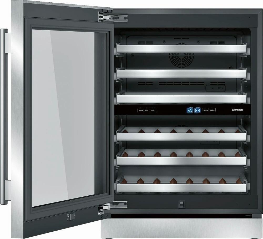 Thermador - 24 Inch 41 Bottles cu. ft Mini Fridge Refrigerator in Stainless - T24UW910LS