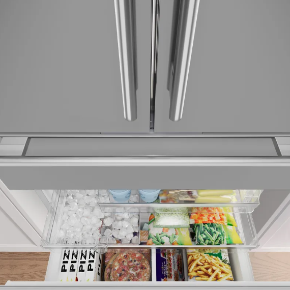 Thermador - 36 Inch 20.4 cu. ft Bottom Mount French Door Refrigerator in Stainless - T36FL810NS
