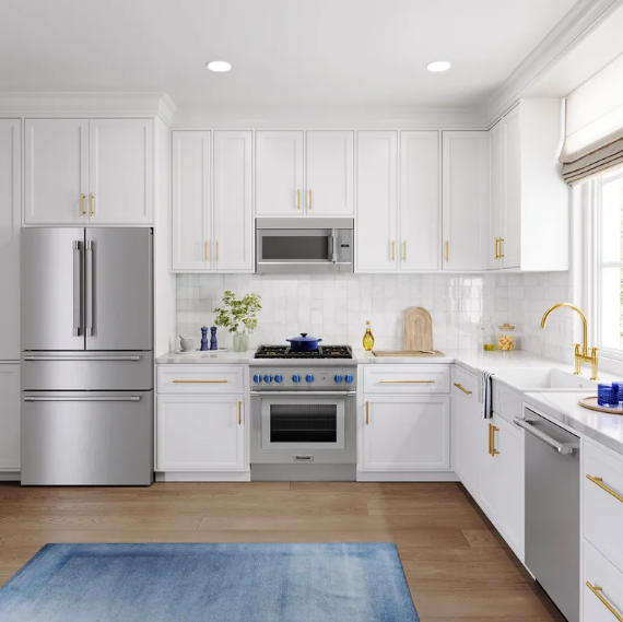 Thermador - 36 Inch 20.4 cu. ft Bottom Mount French Door Refrigerator in Stainless - T36FL821NS