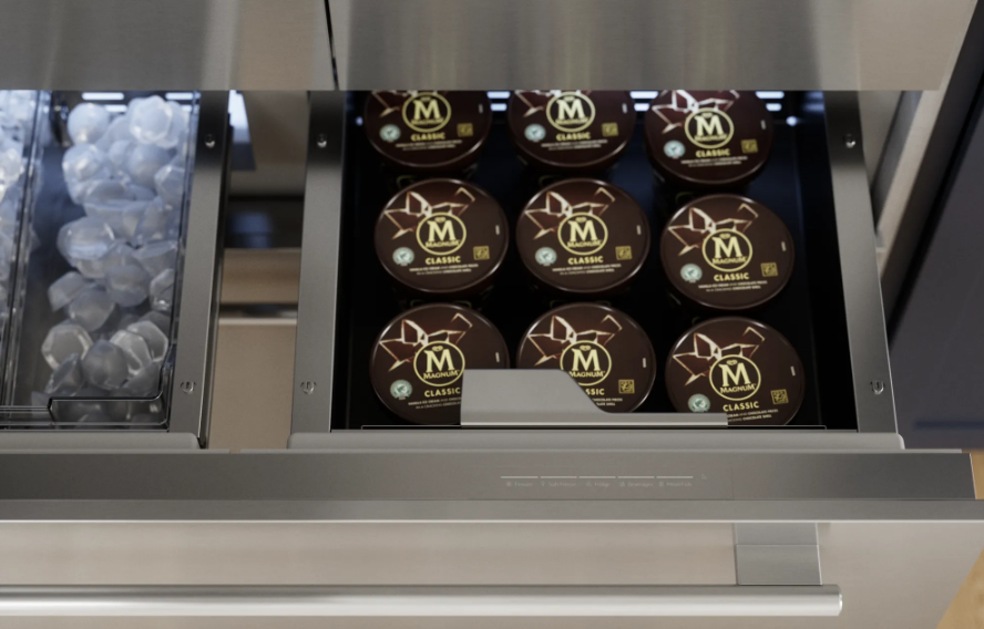 Thermador - 41.25 Inch 23.1 cu. ft French Door Refrigerator in Stainless - T42BT110NS