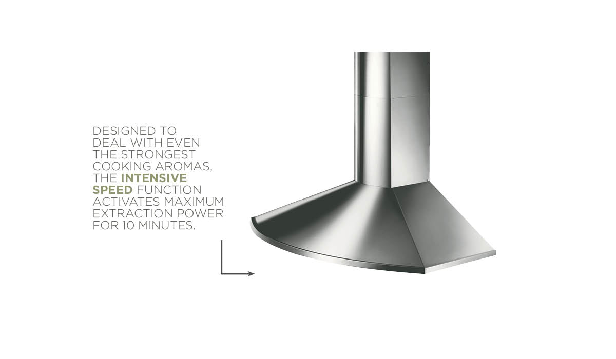 Faber - 30 Inch 600 CFM Wall Mount and Chimney Range Vent in Stainless - TEND30SSV