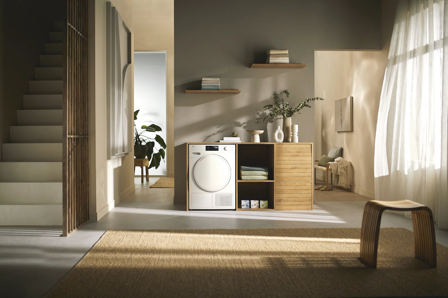 Miele - 4 cu. Ft Compact Dryer in White - TXD160