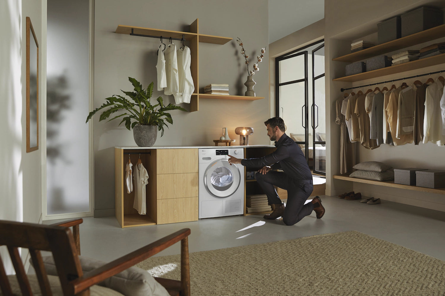 Miele - 4 cu. Ft Compact Dryer in White - TXI680