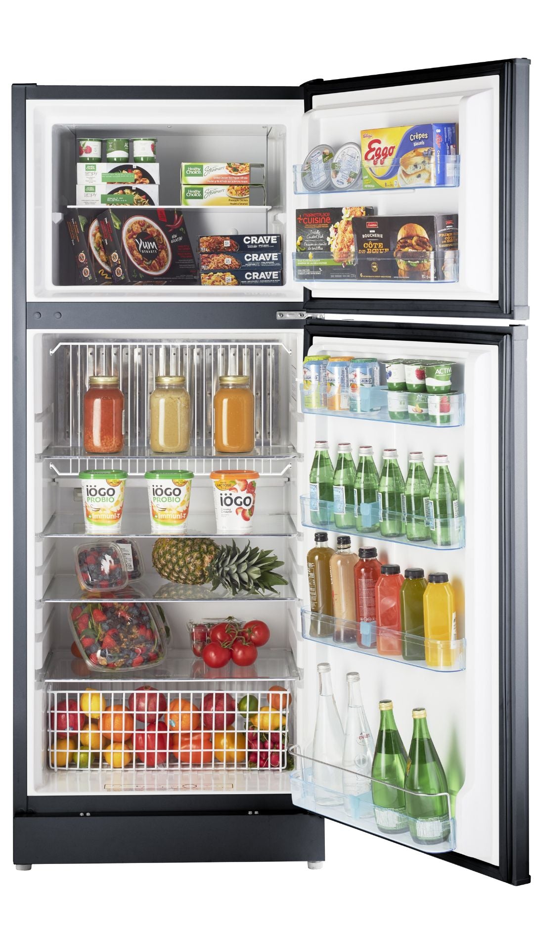 Unique Appliances - 27.2 Inch 14 cu. ft Top Mount Refrigerator in Midnight Black - UGP-14C CM B