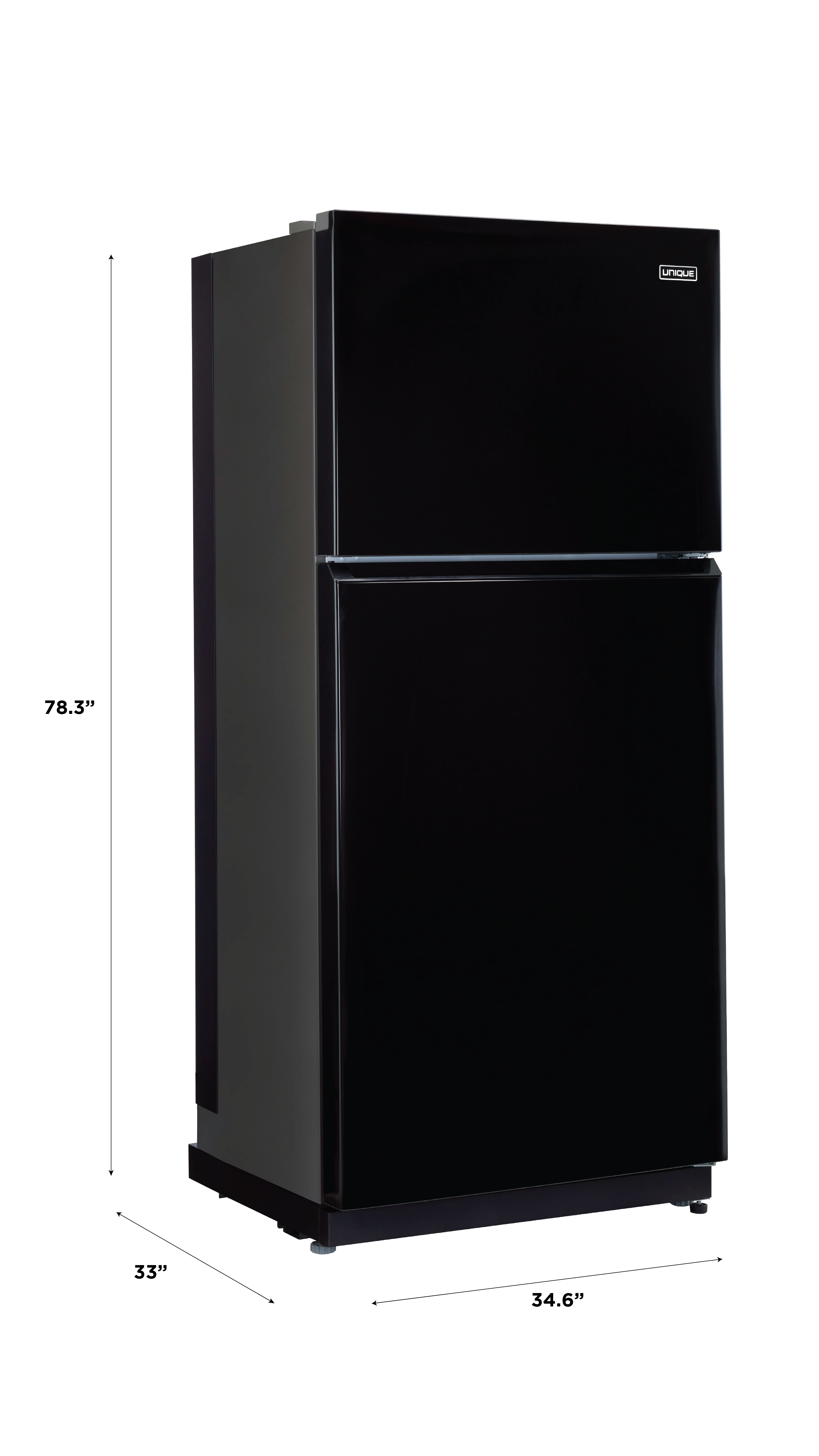 Unique Appliances - 34.6 Inch 19 cu. ft Top Mount Refrigerator in Midnight Black - UGP-19C CM B