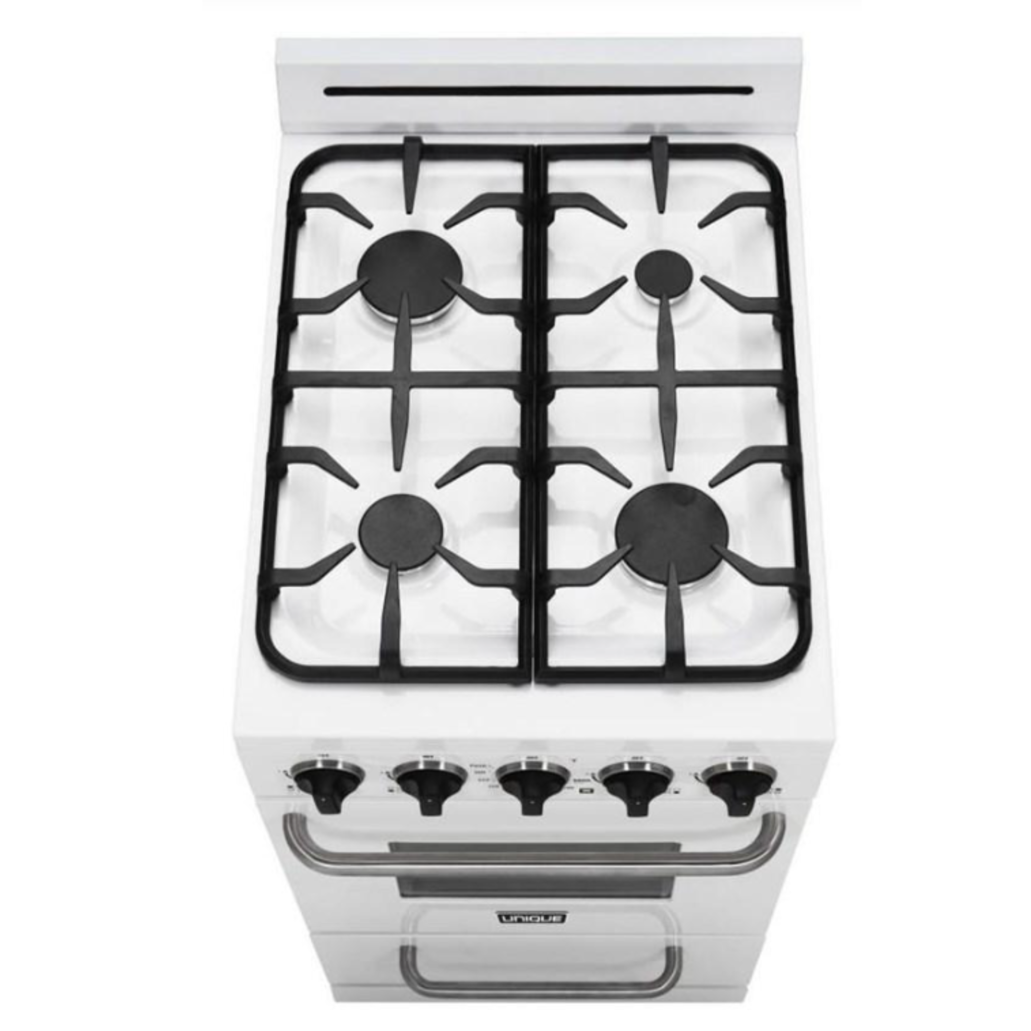 Unique - 2.4 cu. ft Gas Range in White - UGP-20GOF1W