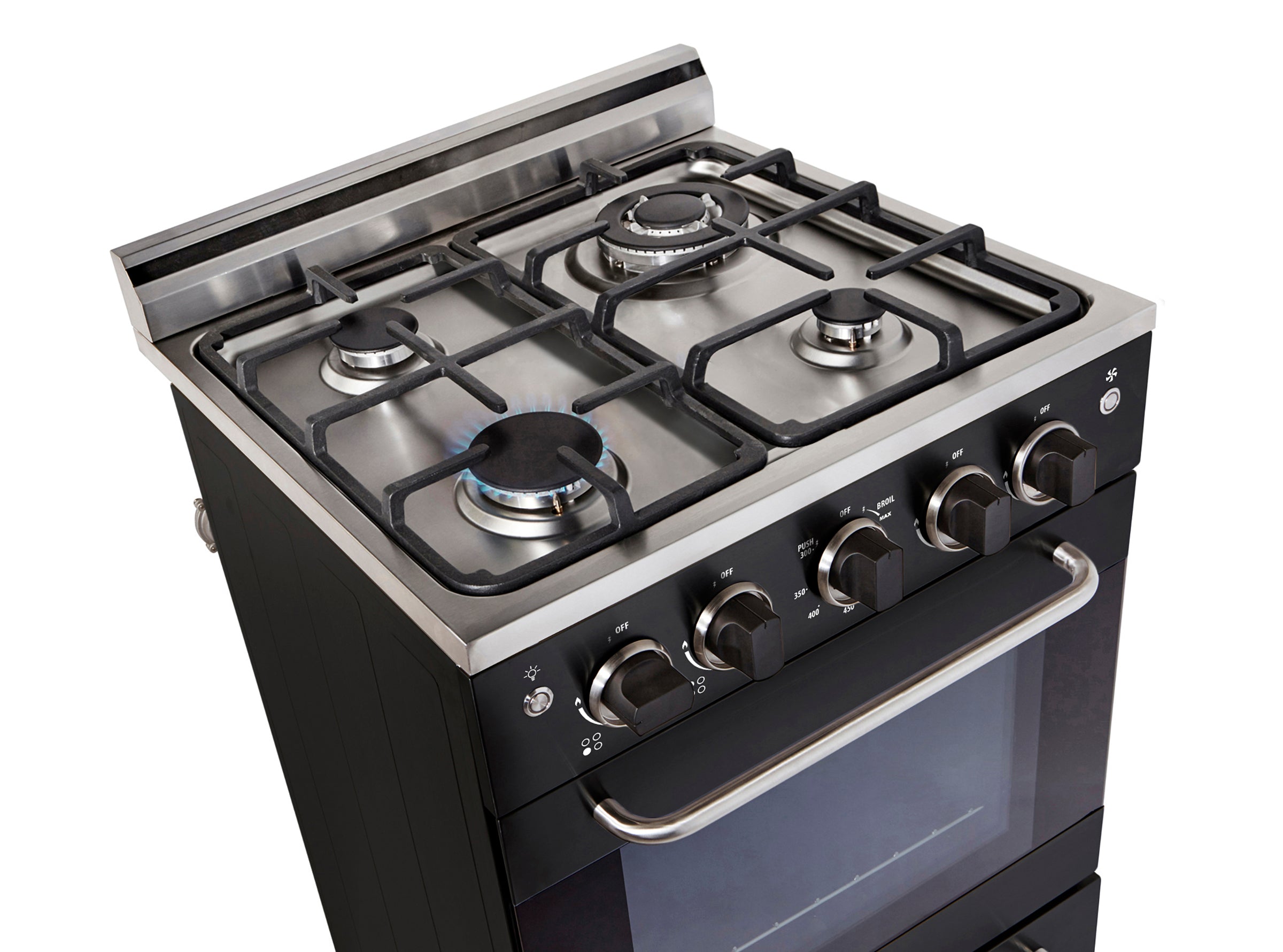 Unique Appliances - 1.6 cu. ft Gas Range in Black - UGP-20V PC1 B