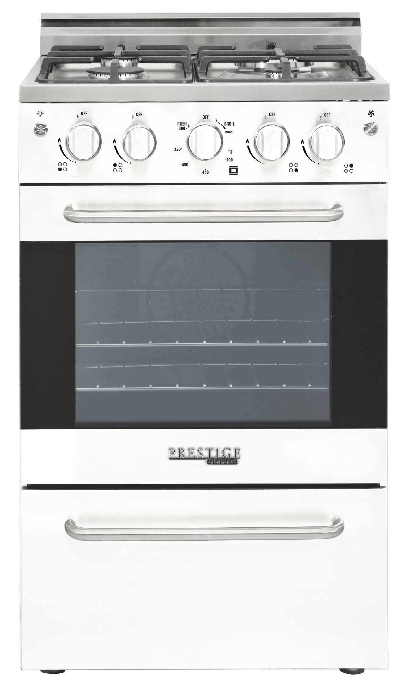 Unique Appliances - 1.6 cu. ft Gas Range in White - UGP-20V PC1 W