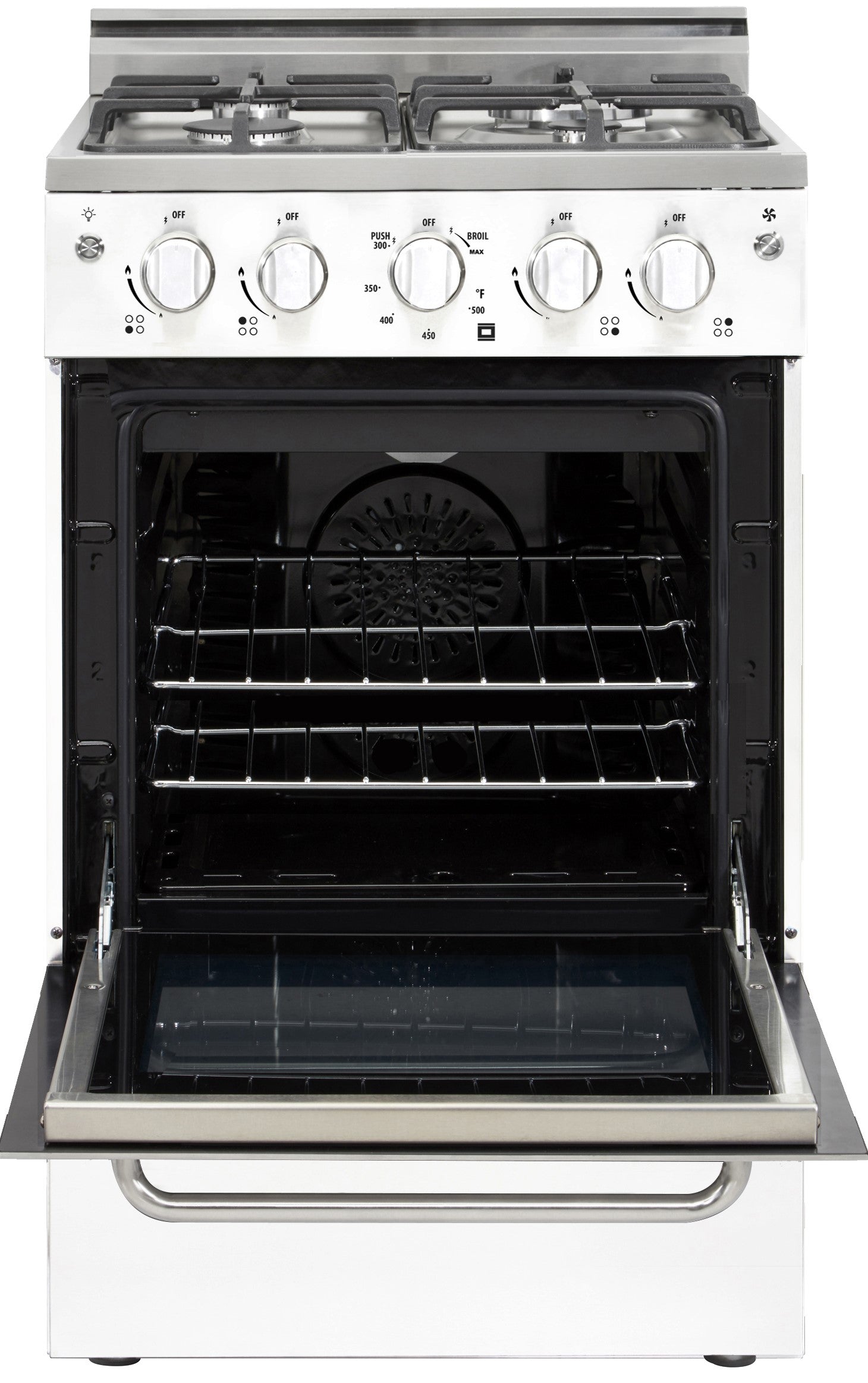Unique Appliances - 1.6 cu. ft Gas Range in White - UGP-20V PC1 W