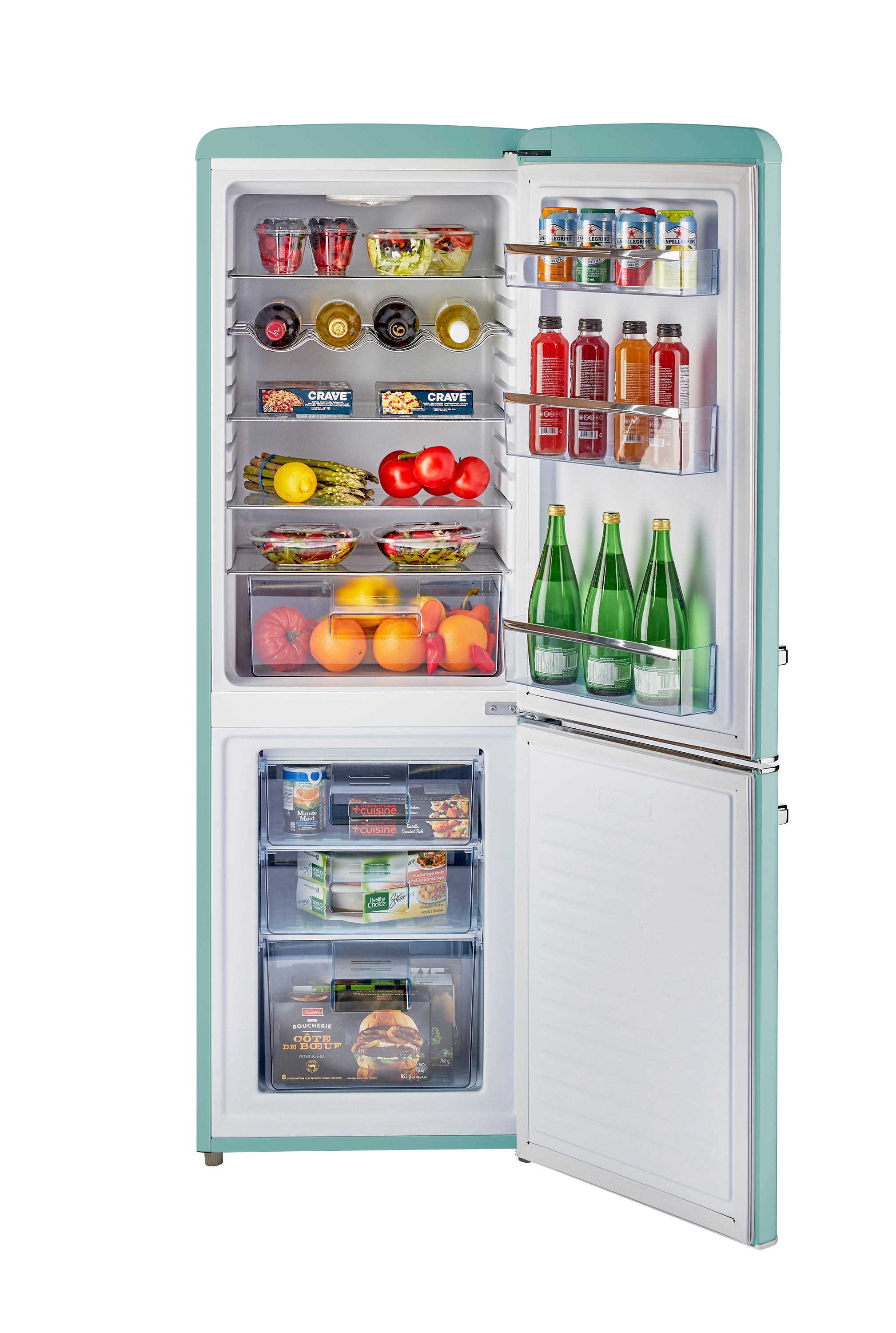 Unique Appliances - 21.6 Inch 7 cu. ft Bottom Mount Refrigerator in Ocean Mist Turquoise - UGP-215L T AC