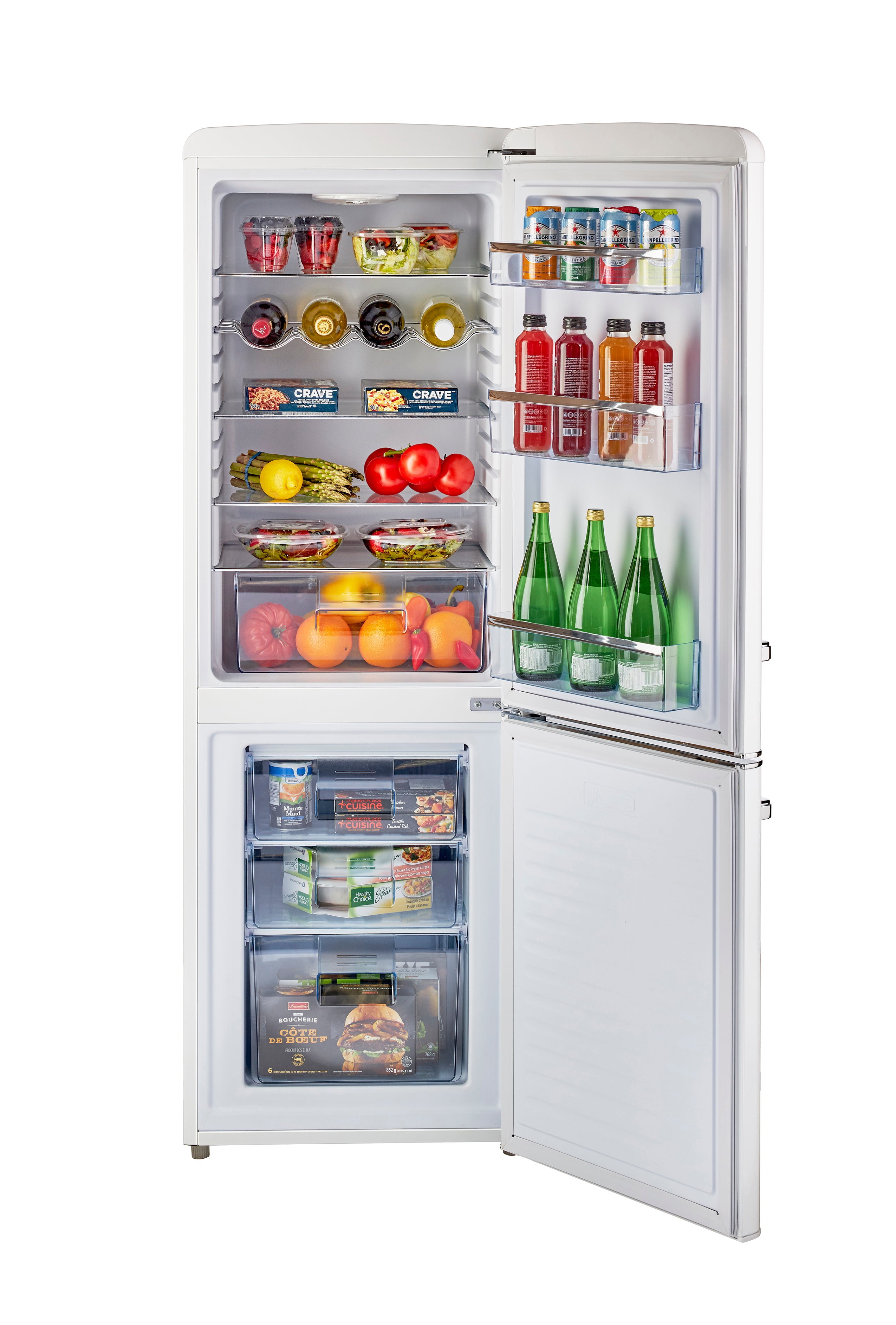Unique Appliances - 21.6 Inch 7 cu. ft Bottom Mount Refrigerator in Marshmallow White - UGP-215L W AC