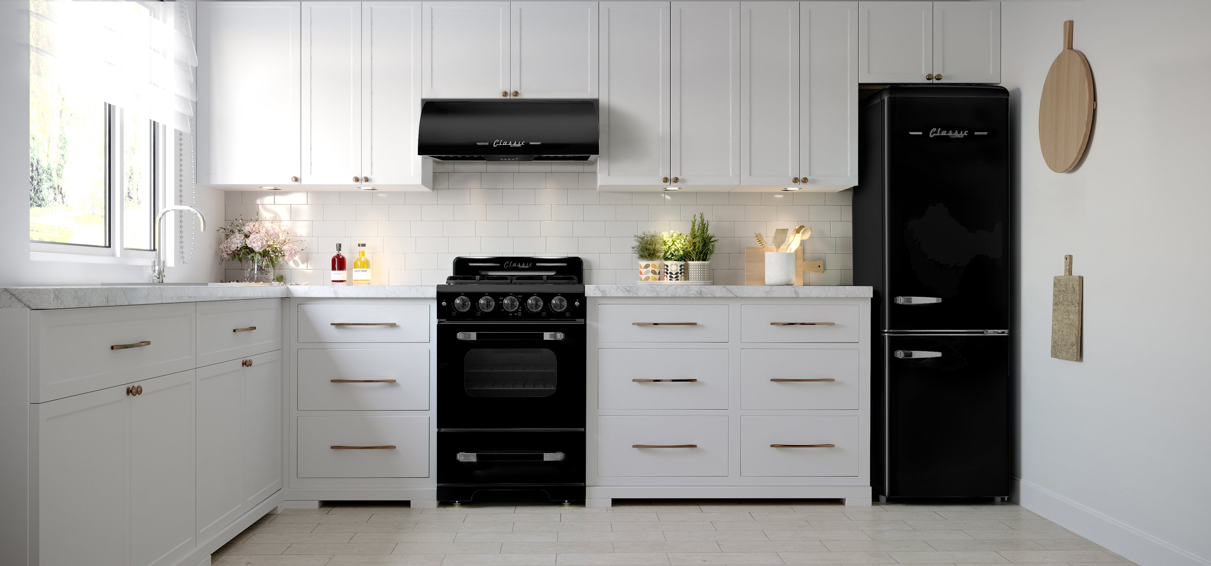 Unique Appliances - 2.9 cu. ft Gas Range in Midnight Black - UGP-24CR B