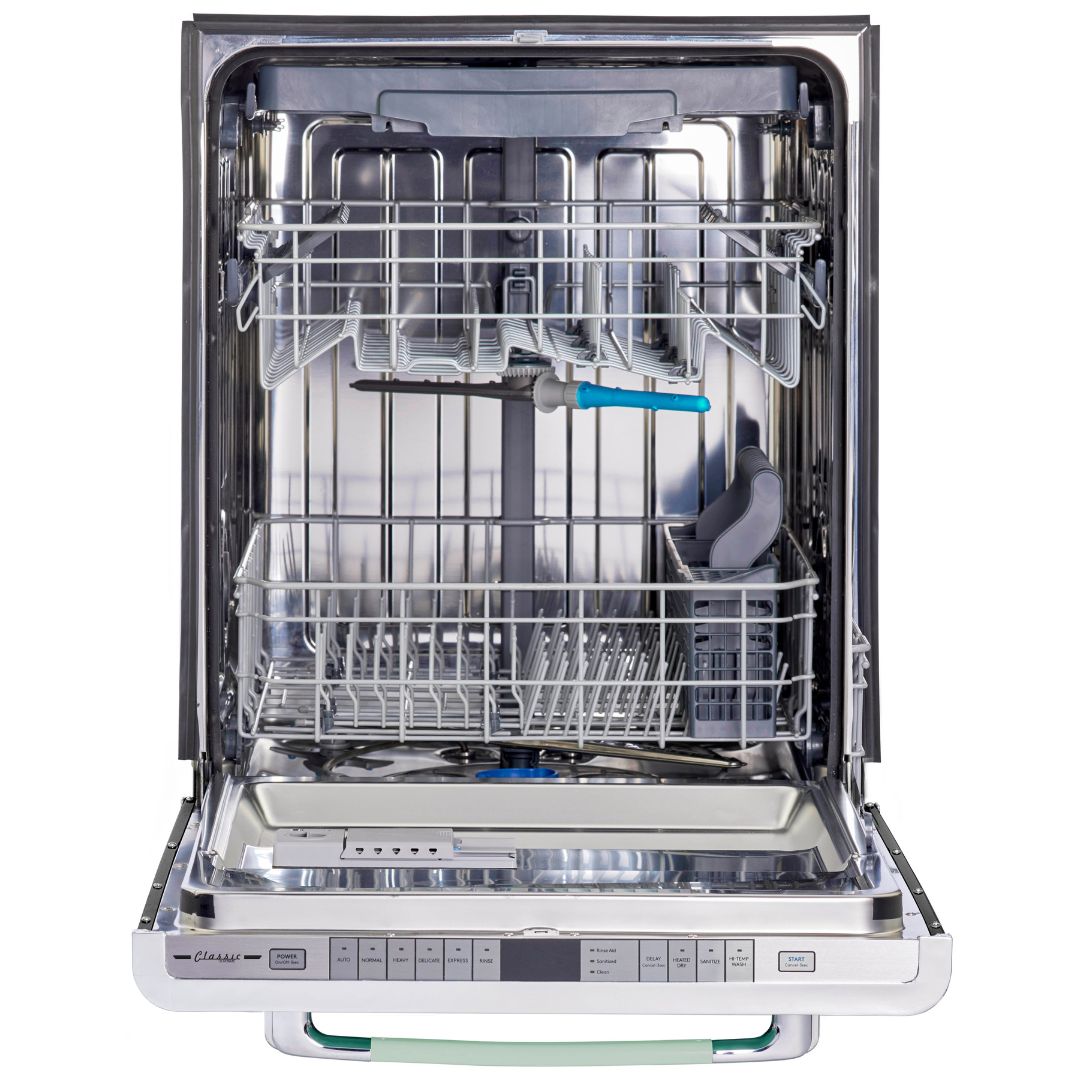 Unique Appliances - 45 dBA Built In Dishwasher in Summer Mint Green - UGP-24CR DW LG