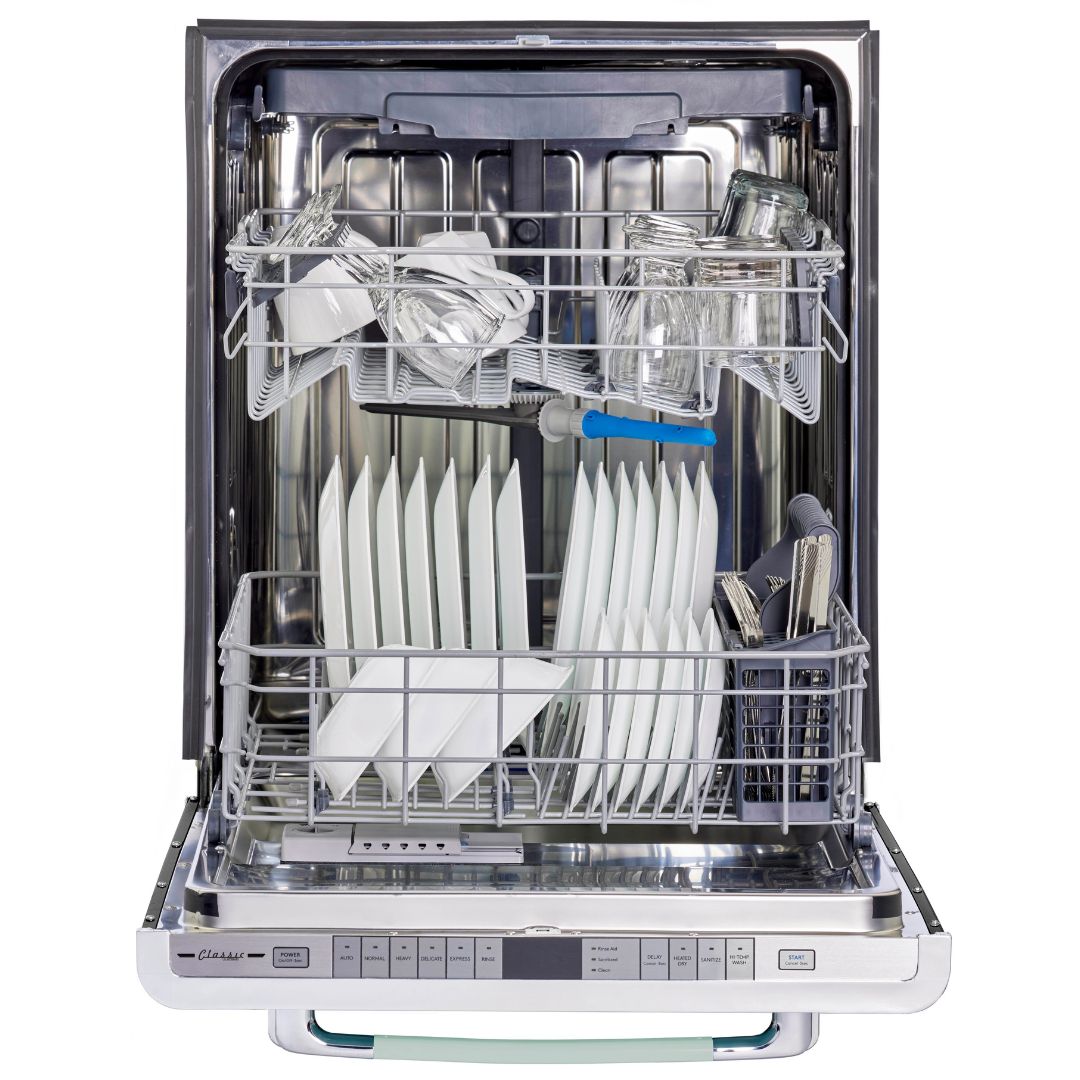 Unique Appliances - 45 dBA Built In Dishwasher in Summer Mint Green - UGP-24CR DW LG
