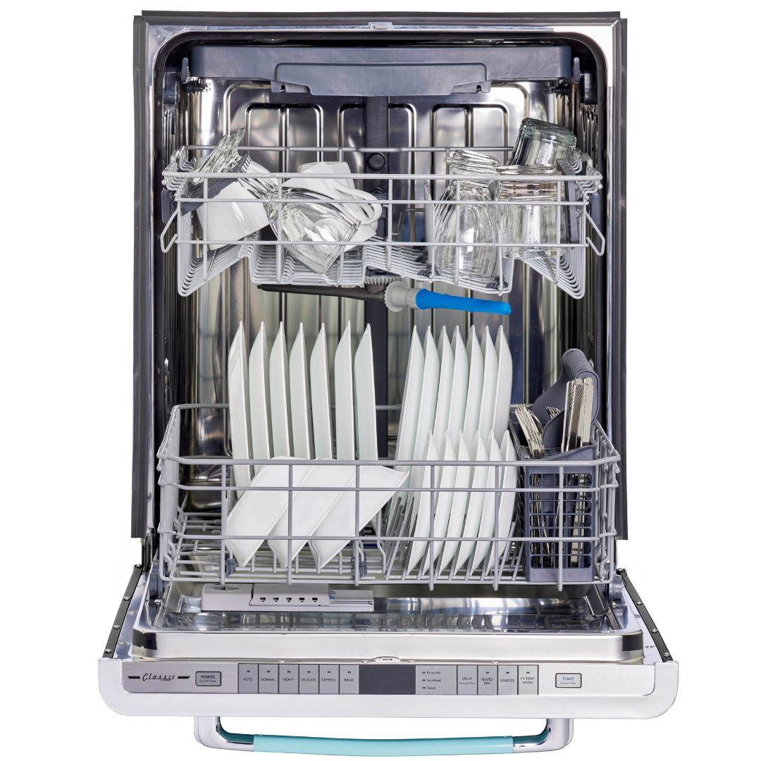 Unique Appliances - 45 dBA Built In Dishwasher in Dishwasher Ocean Mist Turquoise - UGP-24CR DW T