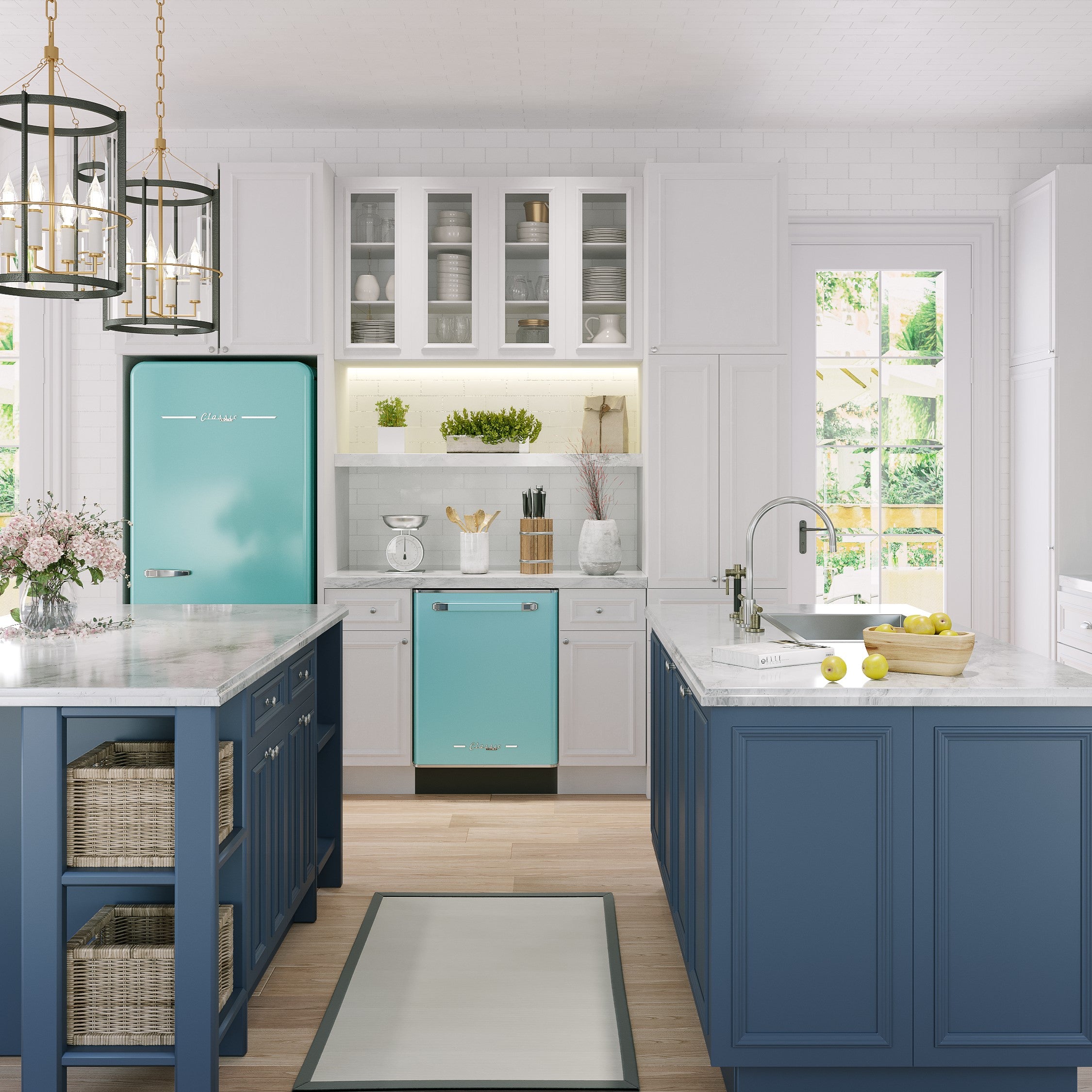 Unique Appliances - 45 dBA Built In Dishwasher in Dishwasher Ocean Mist Turquoise - UGP-24CR DW T