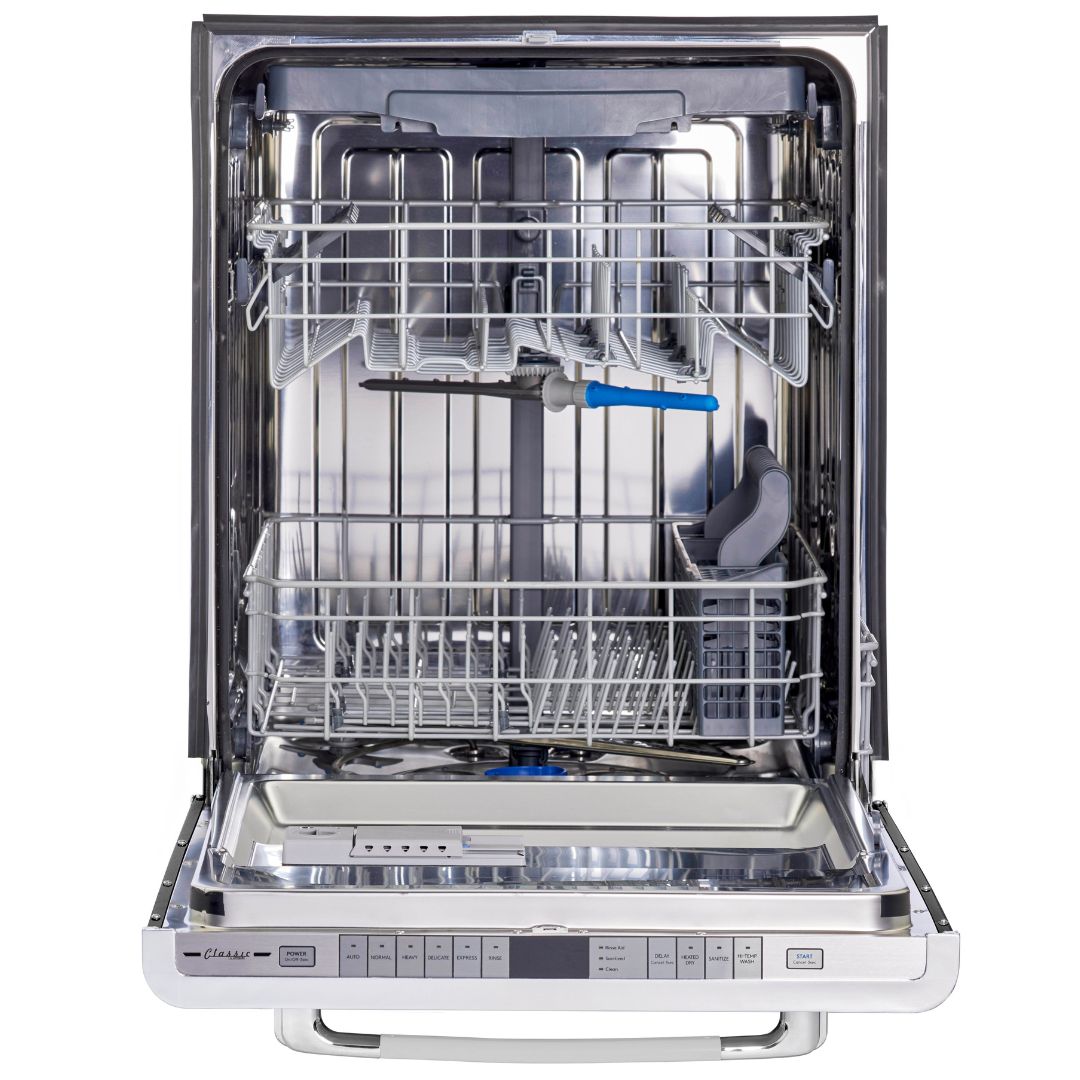 Unique Appliances - 45 dBA Built In Dishwasher in Marshmallow White - UGP-24CR DW W