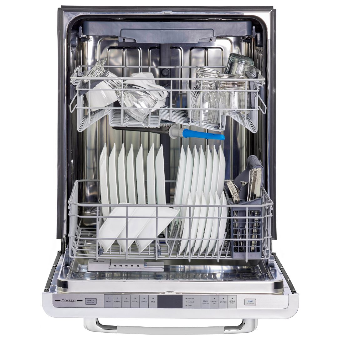Unique Appliances - 45 dBA Built In Dishwasher in Marshmallow White - UGP-24CR DW W