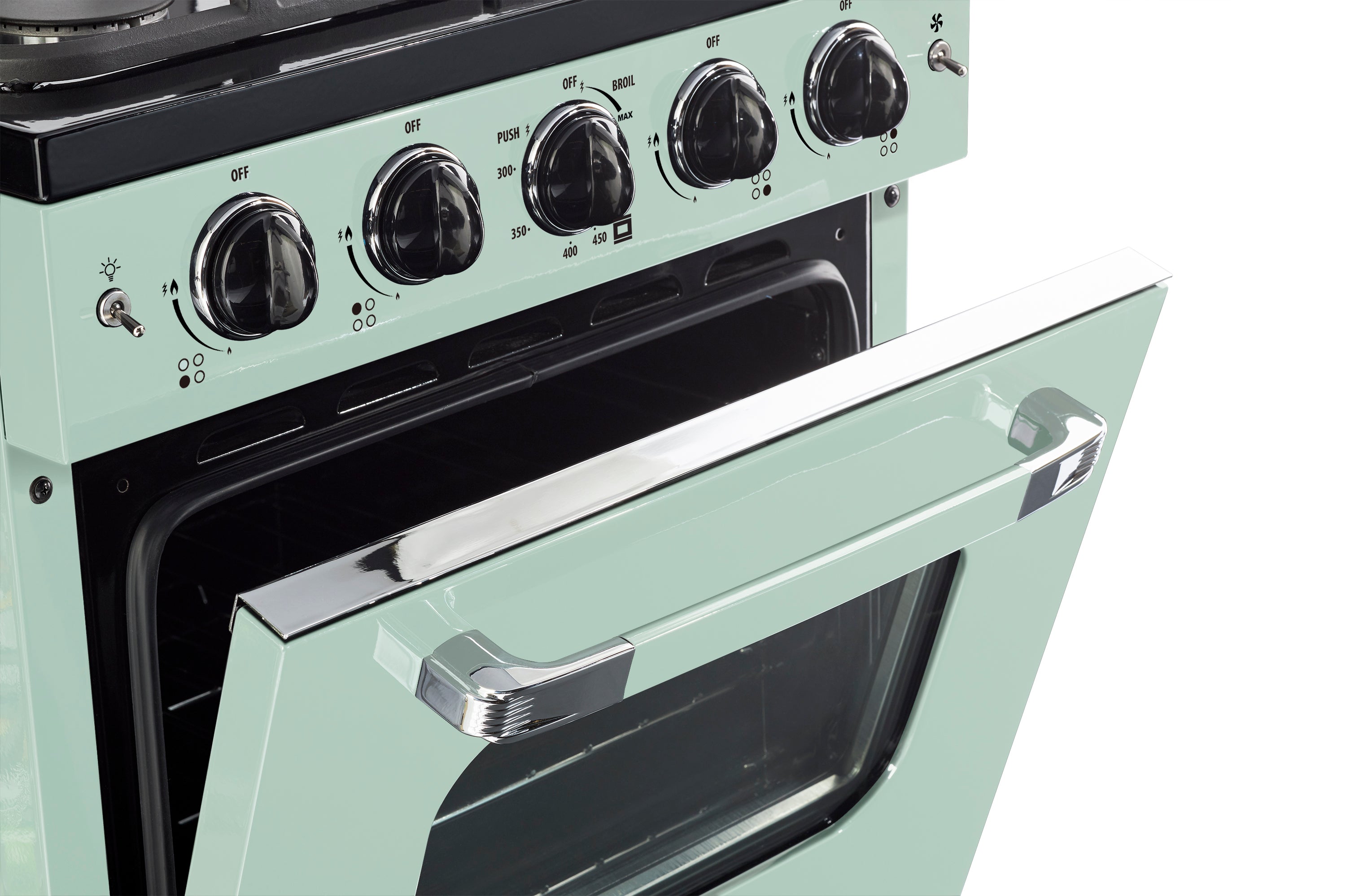 Unique Appliances - 2.9 cu. ft Gas Range in Summer Mint Green - UGP-24CR LG