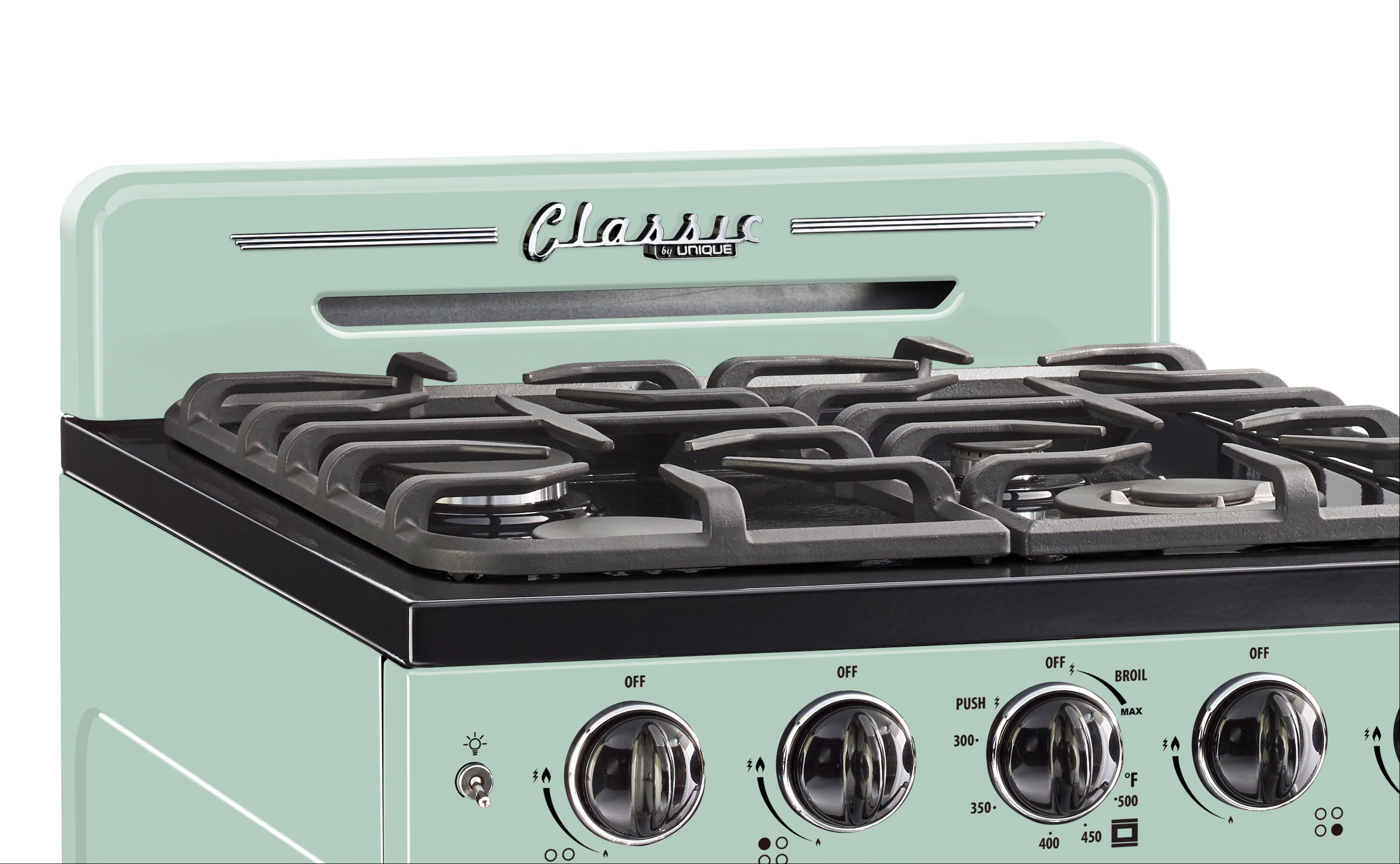 Unique Appliances - 2.9 cu. ft Gas Range in Summer Mint Green - UGP-24CR LG
