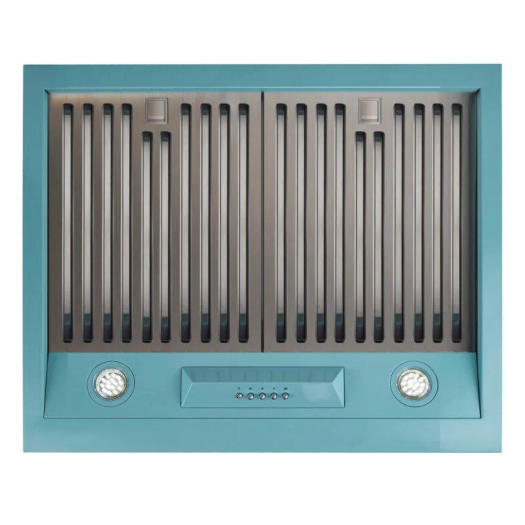 Unique Appliances - 24 Inch 502 CFM Under Cabinet Range Vent in Ocean Mist Turquoise - UGP-24CR RH T