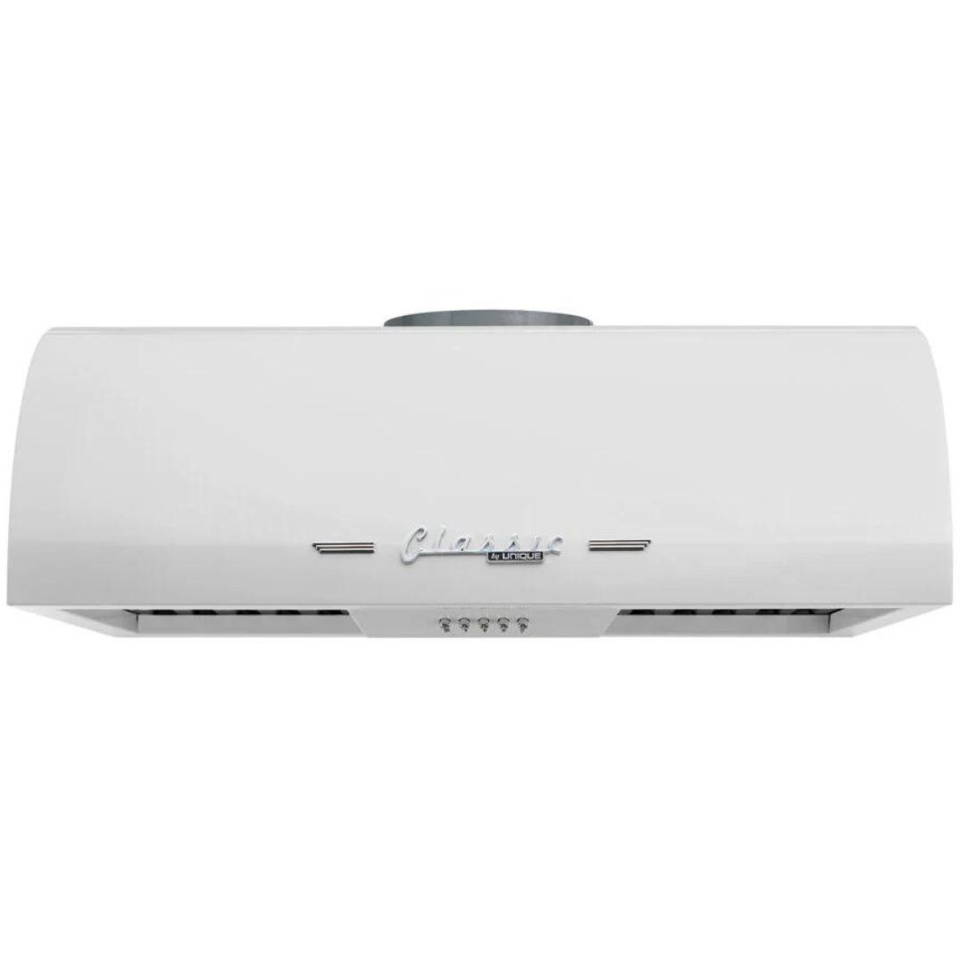 Unique Appliances - 24 Inch 502 CFM Under Cabinet Range Vent in Marshmallow White - UGP-24CR RH W