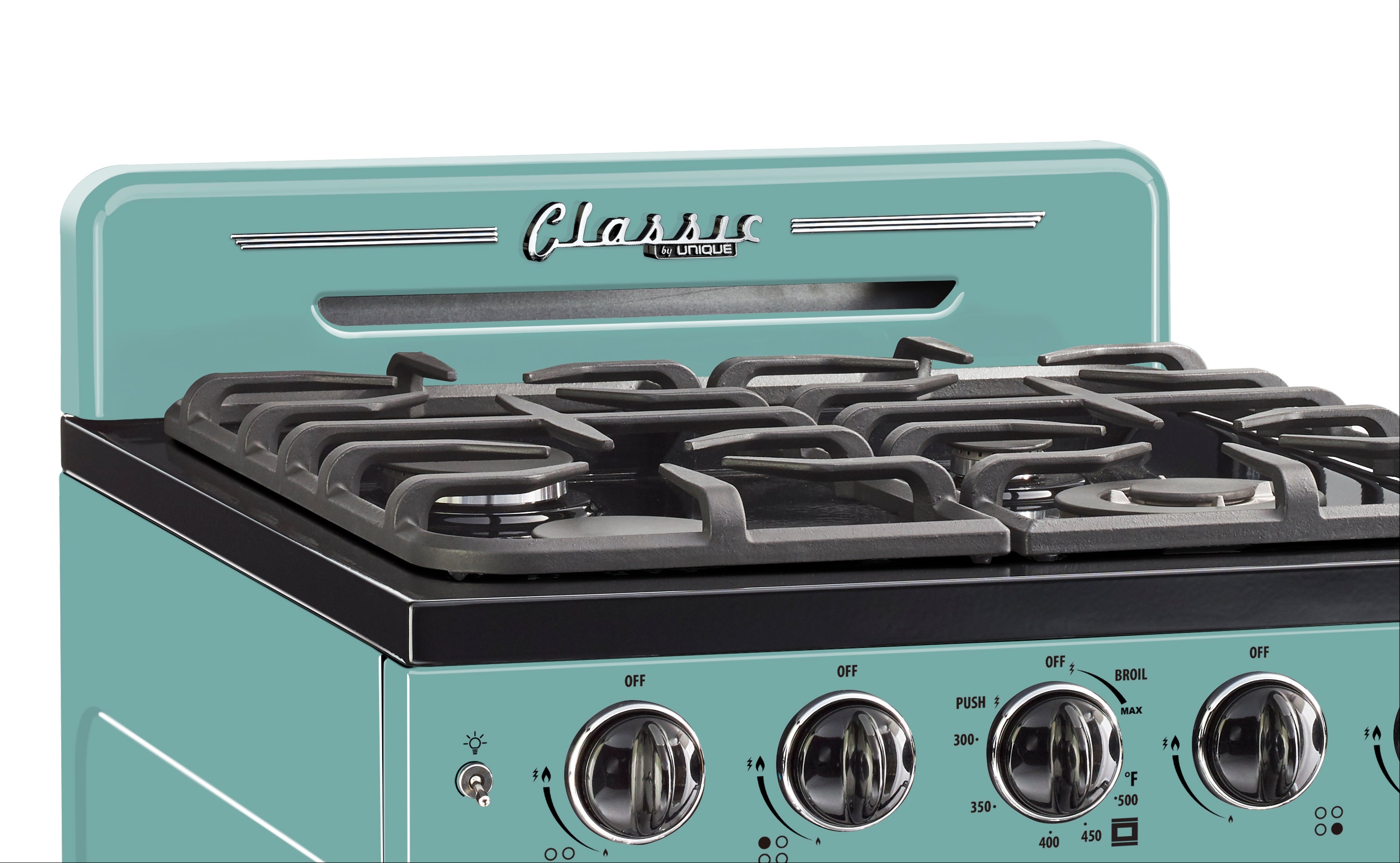 Unique Appliances - 2.9 cu. ft Gas Range in Ocean Mist Turquoise - UGP-24CR T