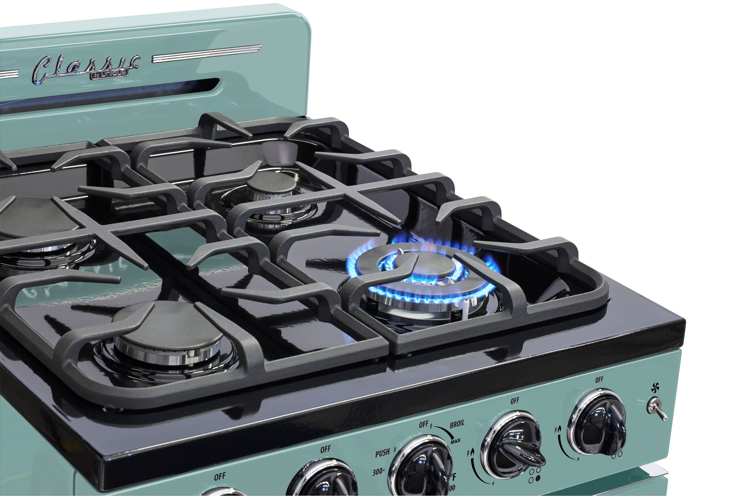 Unique Appliances - 2.9 cu. ft Gas Range in Ocean Mist Turquoise - UGP-24CR T