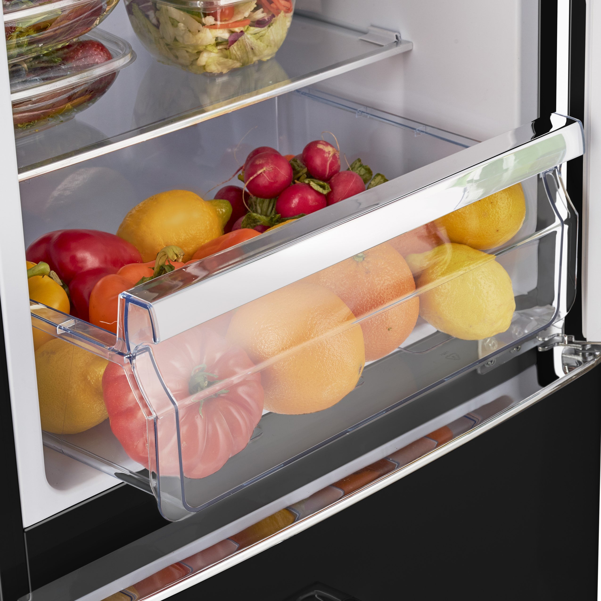 Unique Appliances - 21.6 Inch 8.7 cu. ft Bottom Mount Refrigerator in Midnight Black - UGP-275L B AC