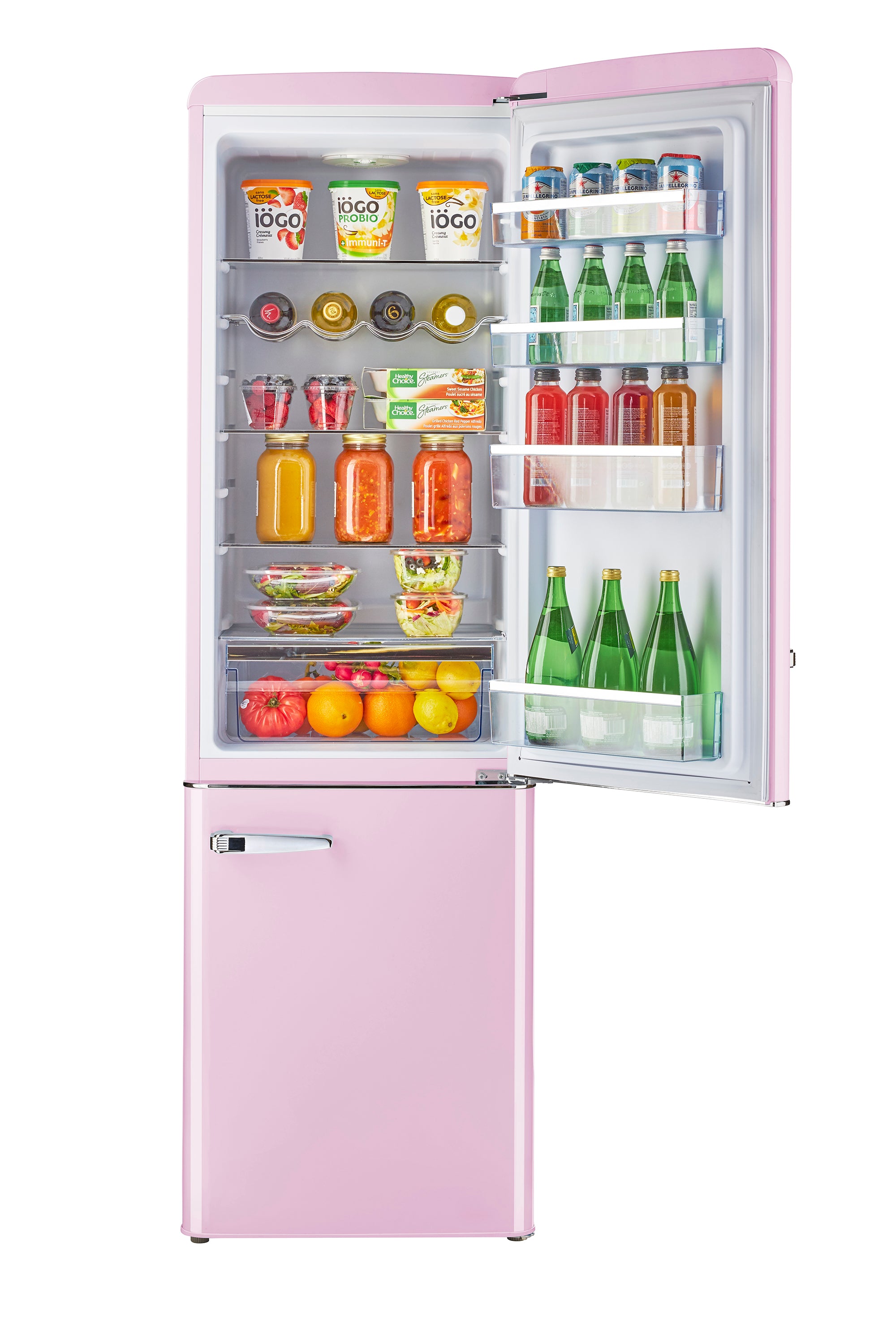 Unique Appliances - 21.6 Inch 8.7 cu. ft Bottom Mount Refrigerator in Bubblegum Pink - UGP-275L BP AC