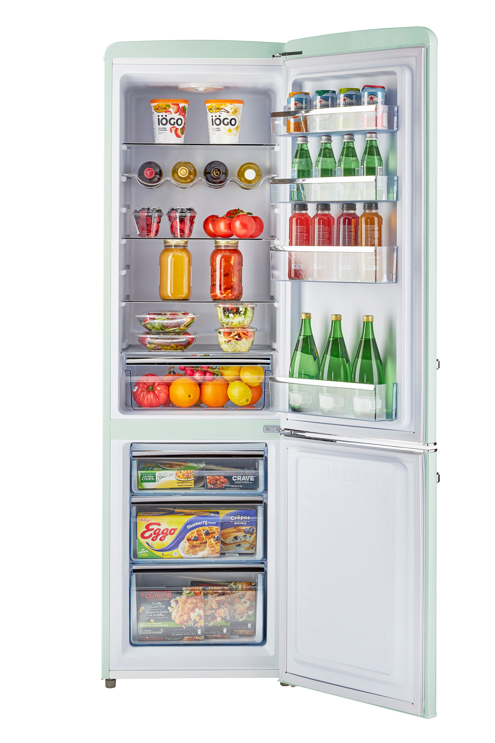 Unique Appliances - 21.6 Inch 8.7 cu. ft Bottom Mount Refrigerator in Summer Mint Green - UGP-275L LG AC
