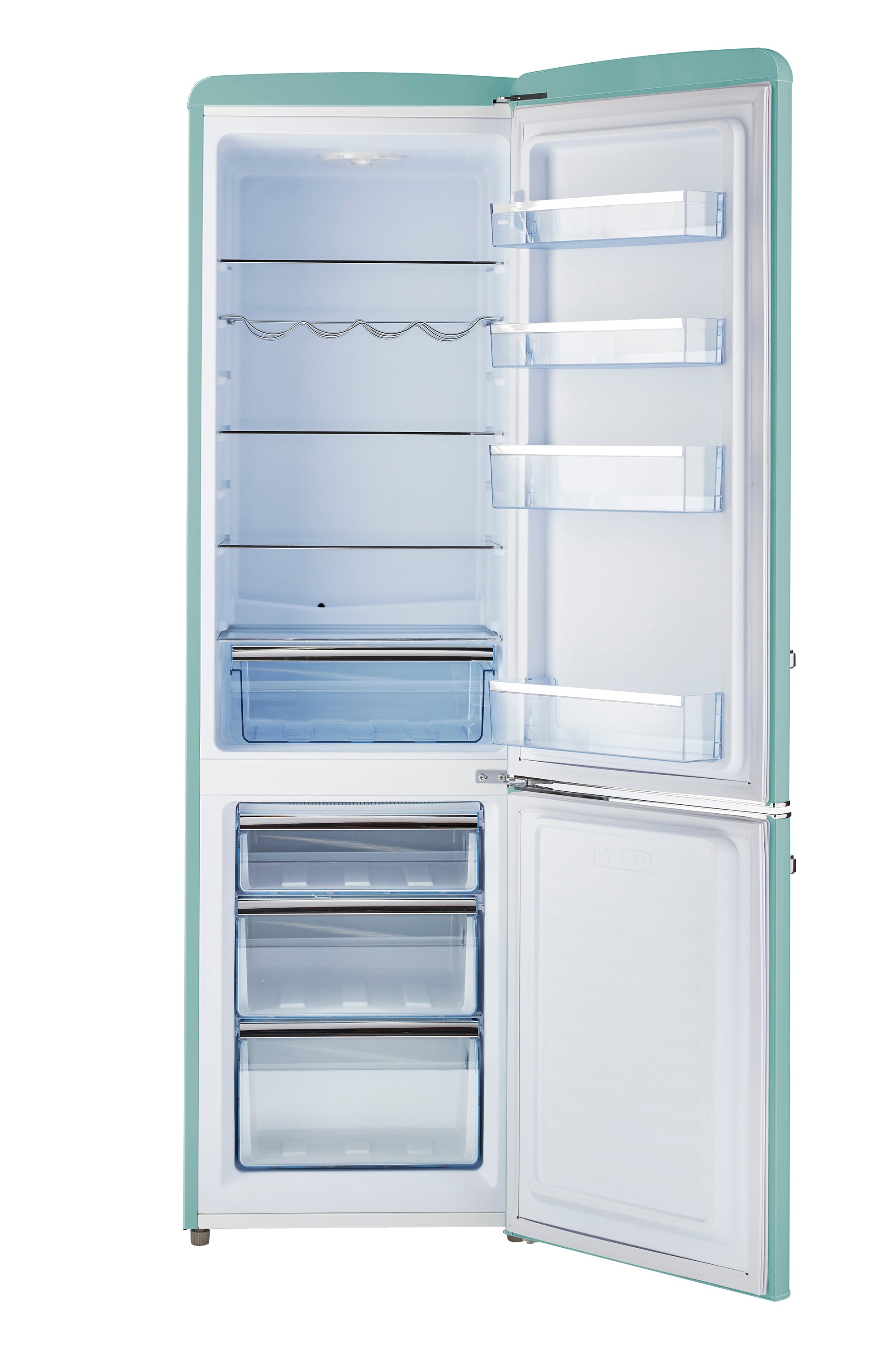 Unique Appliances - 21.6 Inch 8.7 cu. ft Bottom Mount Refrigerator in Ocean Mist Turquoise - UGP-275L T AC