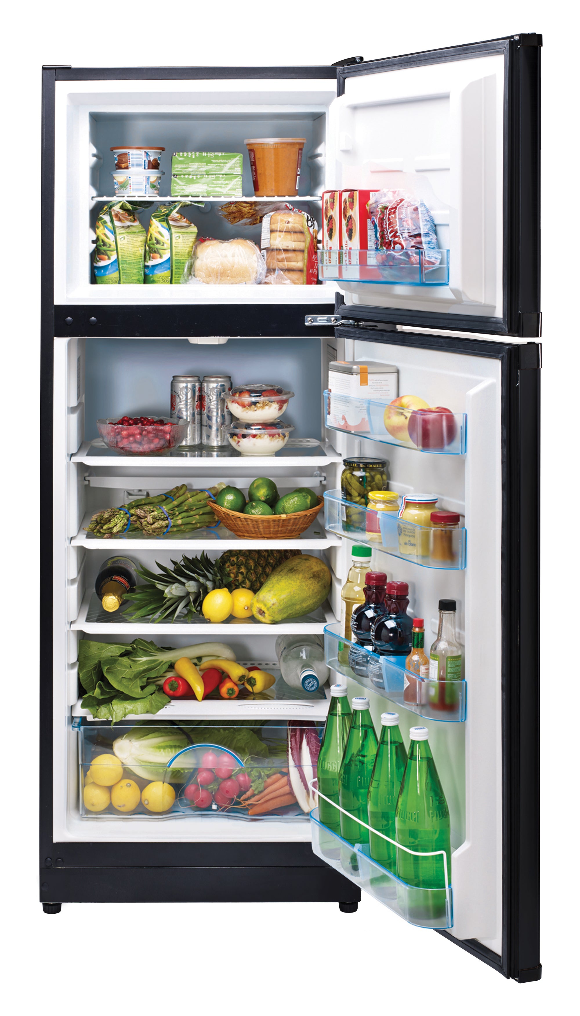 Unique Appliances - 24 Inch 10.3 cu. ft Top Mount Refrigerator in Black - UGP-290L B