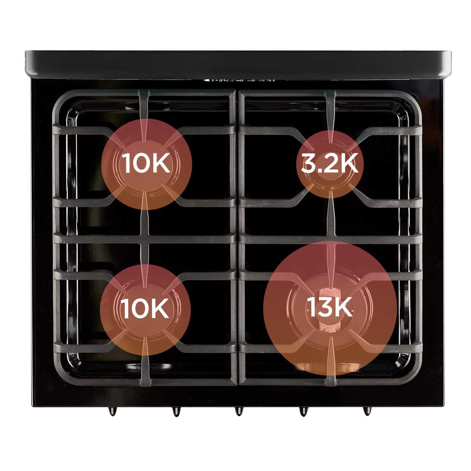 Unique Appliances - 3.9 cu. ft Gas Range in Midnight Black - UGP-30CR B