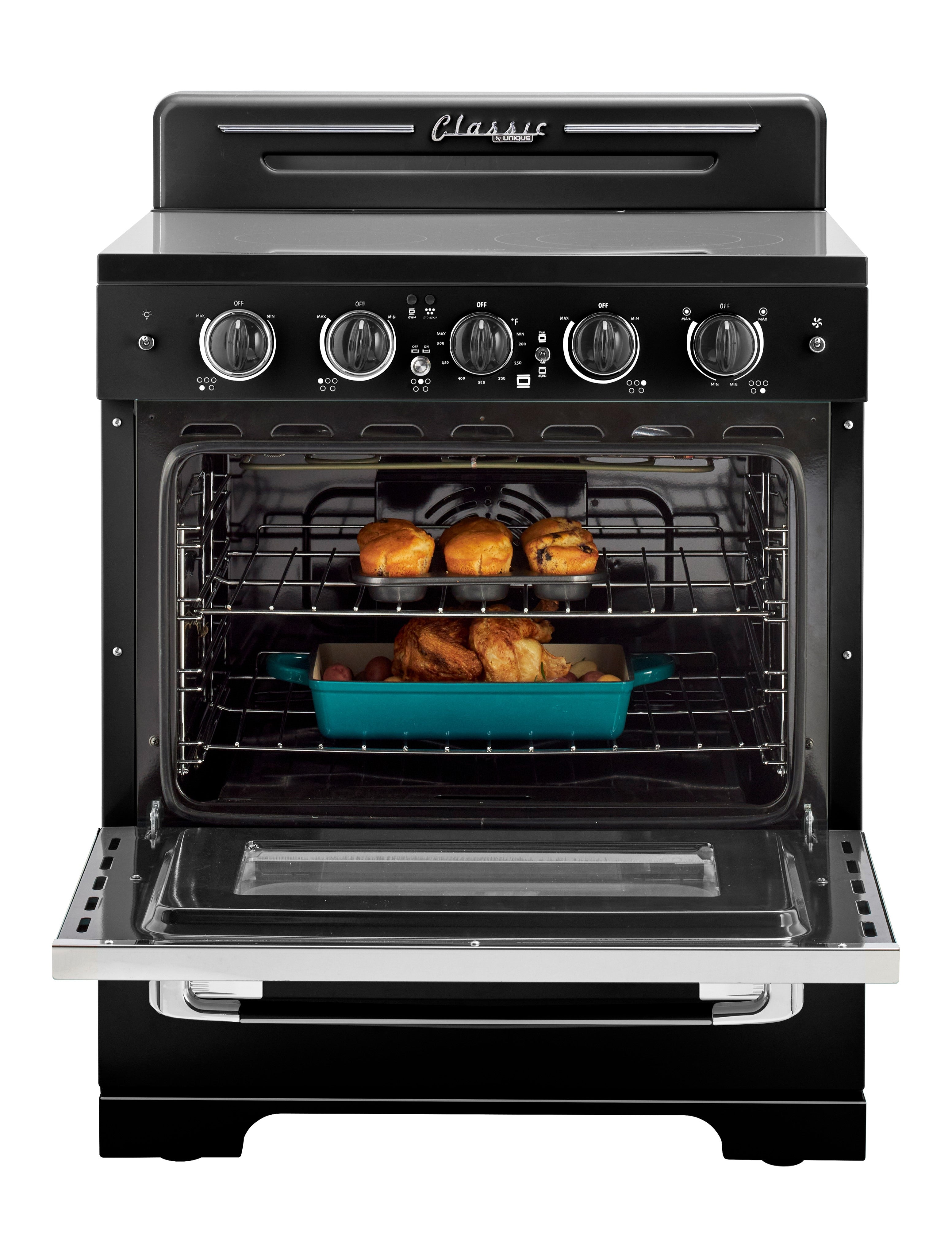 Unique Appliances - 3.9 cu. ft Electric Range in Midnight Black - UGP-30CR EC B