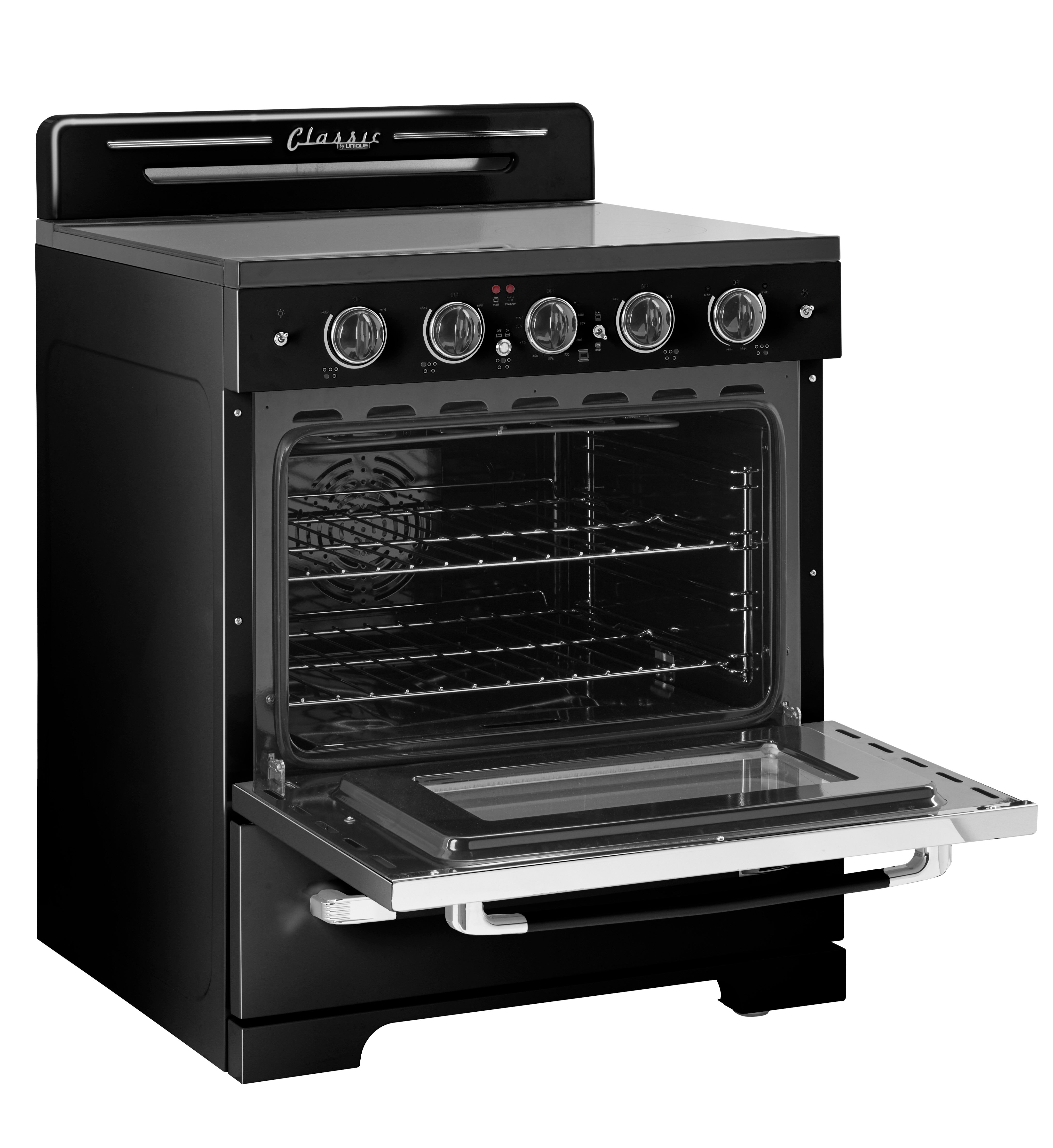 Unique Appliances - 3.9 cu. ft Electric Range in Midnight Black - UGP-30CR EC B
