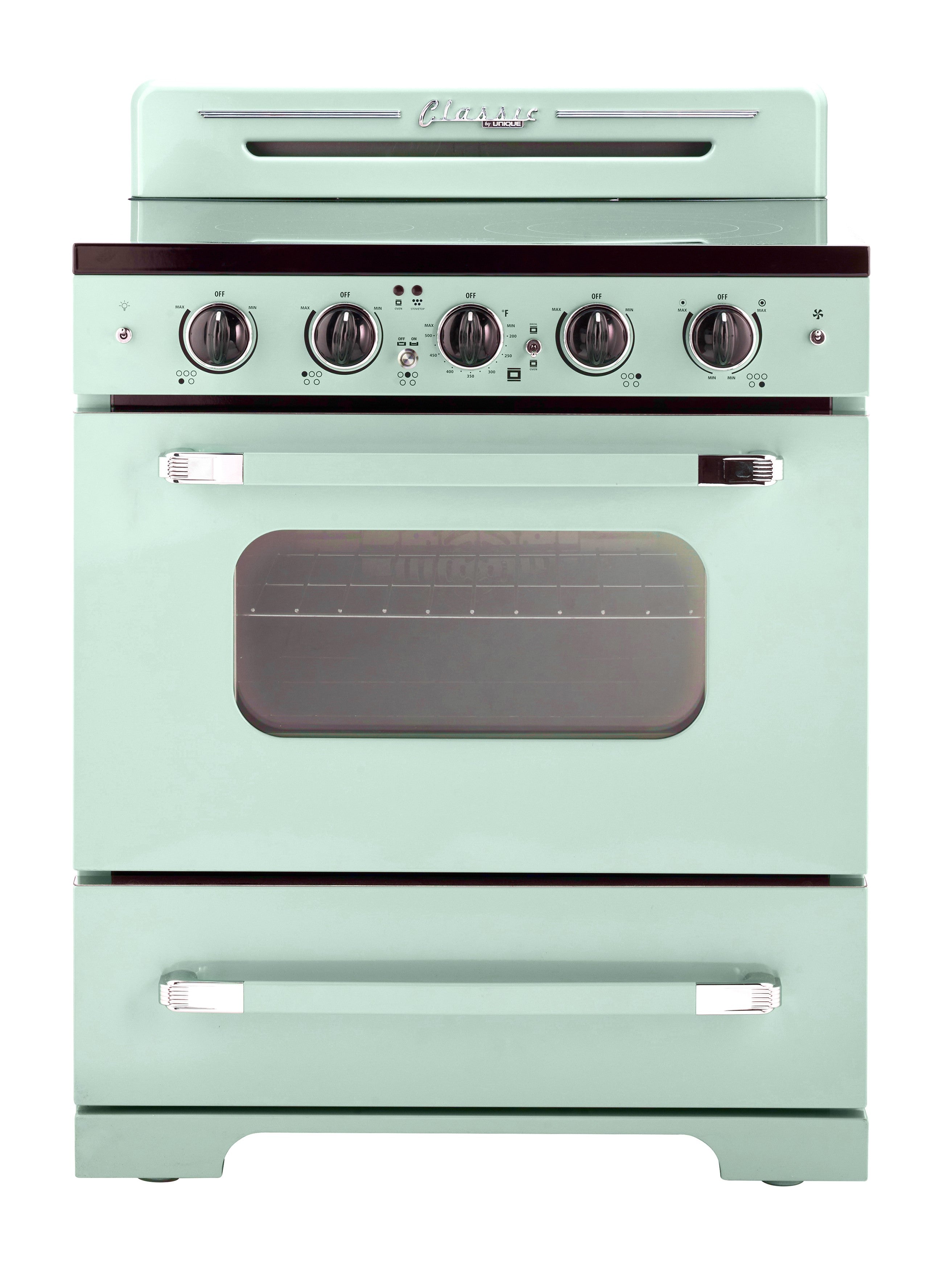 Unique Appliances - 3.9 cu. ft Electric Range in Summer Mint Green - UGP-30CR EC LG