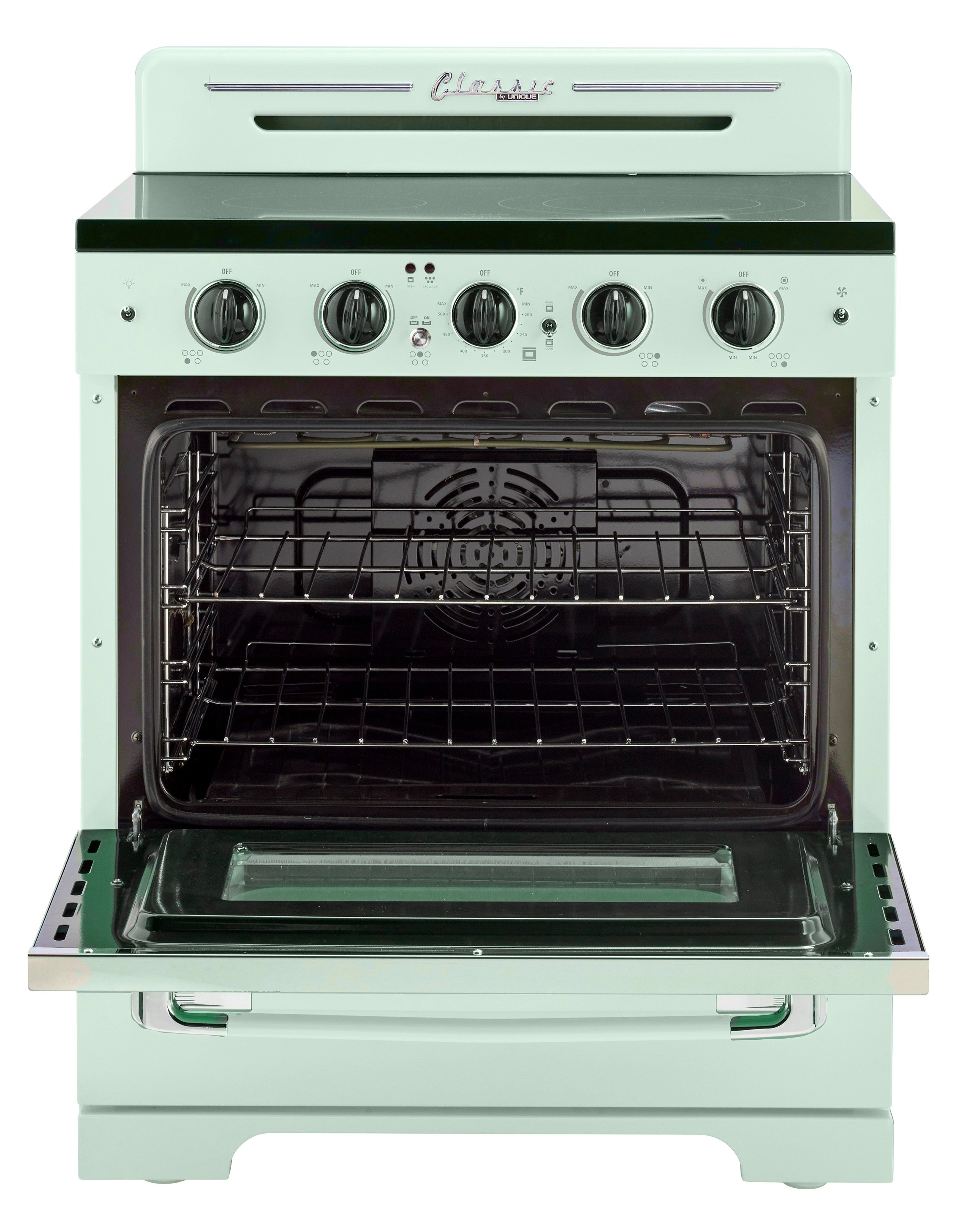 Unique Appliances - 3.9 cu. ft Electric Range in Summer Mint Green - UGP-30CR EC LG