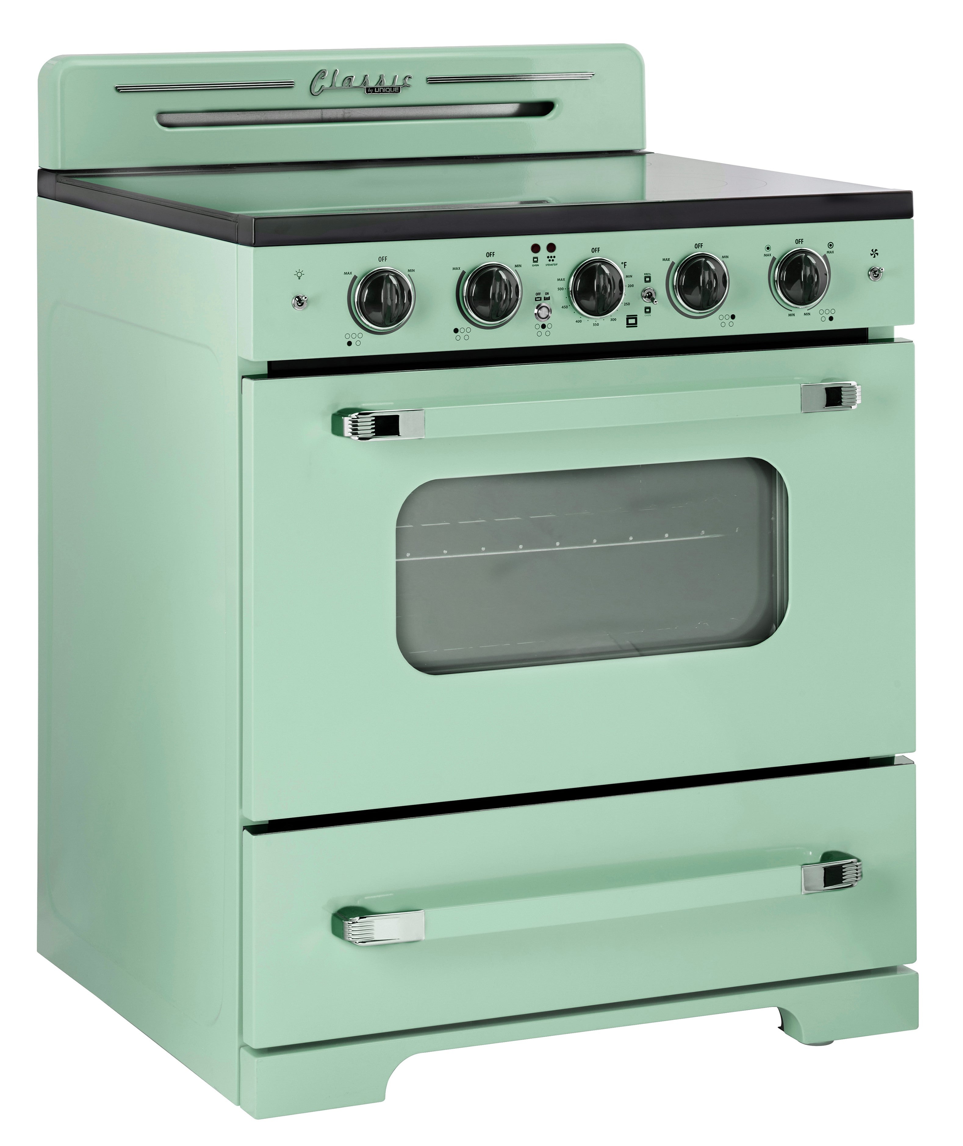Unique Appliances - 3.9 cu. ft Electric Range in Summer Mint Green - UGP-30CR EC LG