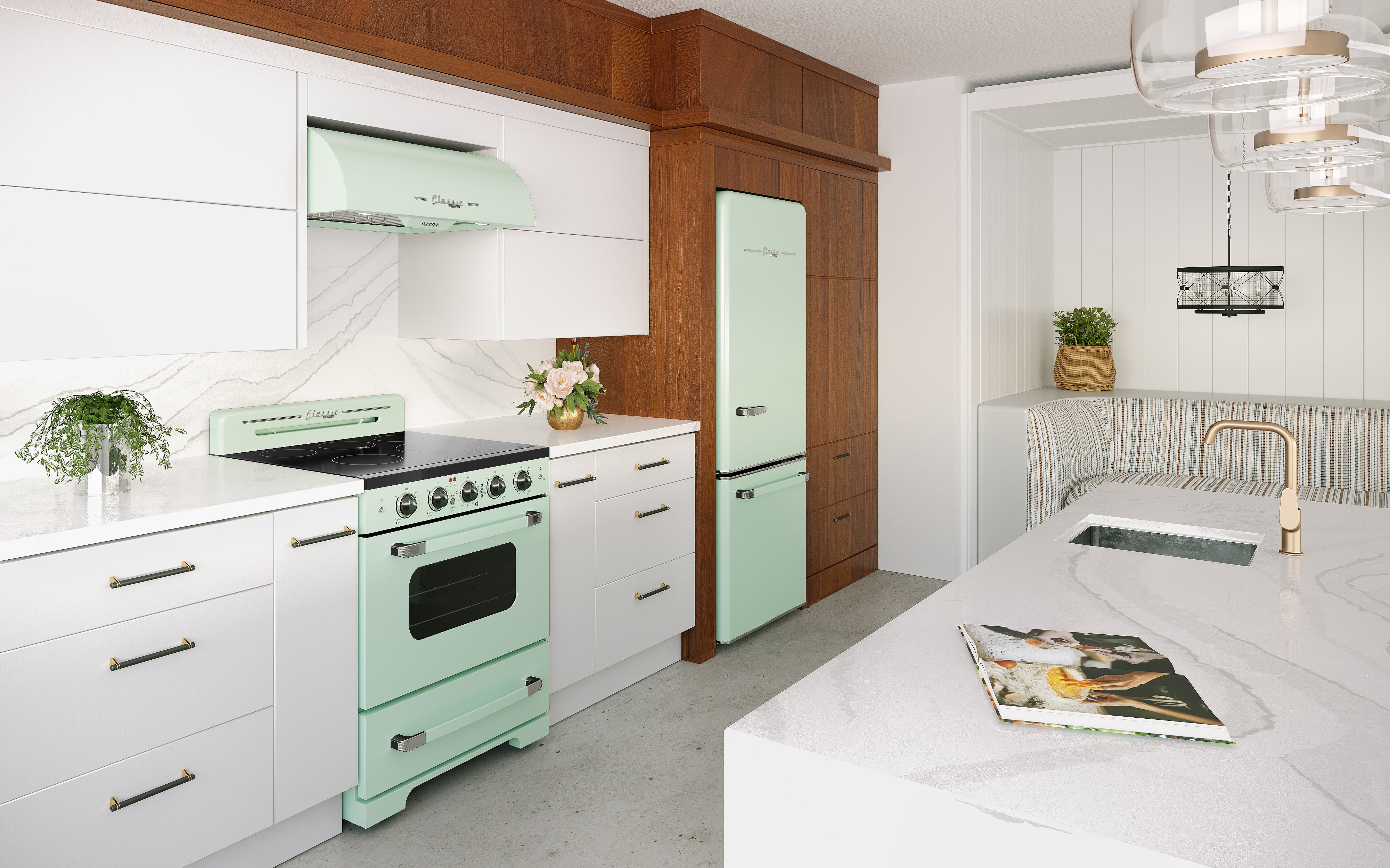 Unique Appliances - 3.9 cu. ft Electric Range in Summer Mint Green - UGP-30CR EC LG
