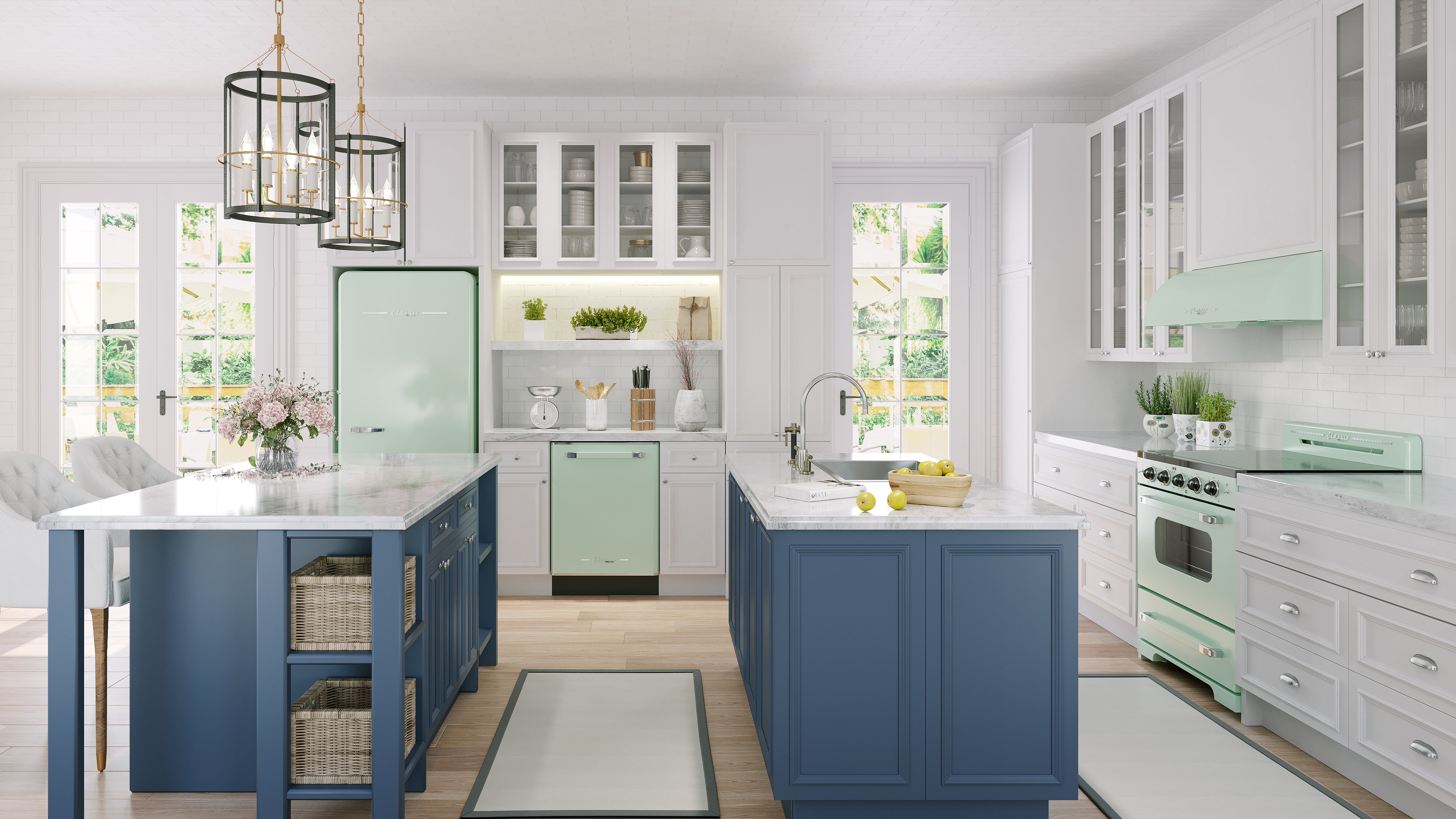 Unique Appliances - 3.9 cu. ft Electric Range in Summer Mint Green - UGP-30CR EC LG