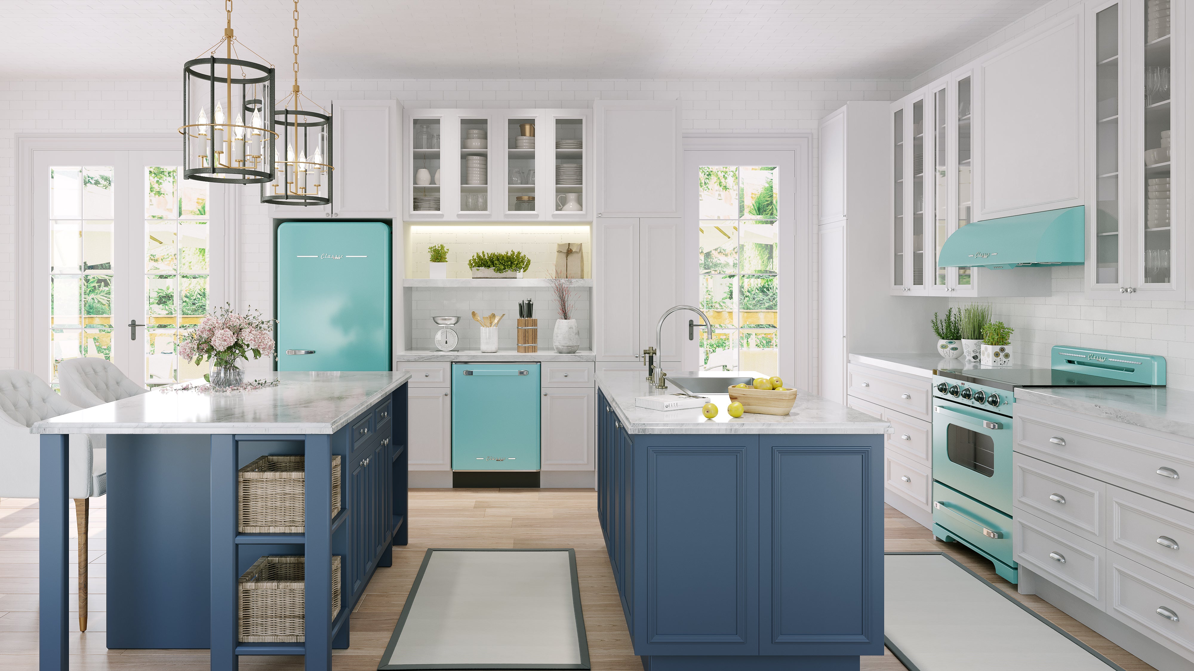 Unique Appliances - 3.9 cu. ft Electric Range in Ocean Mist Turquoise - UGP-30CR EC T