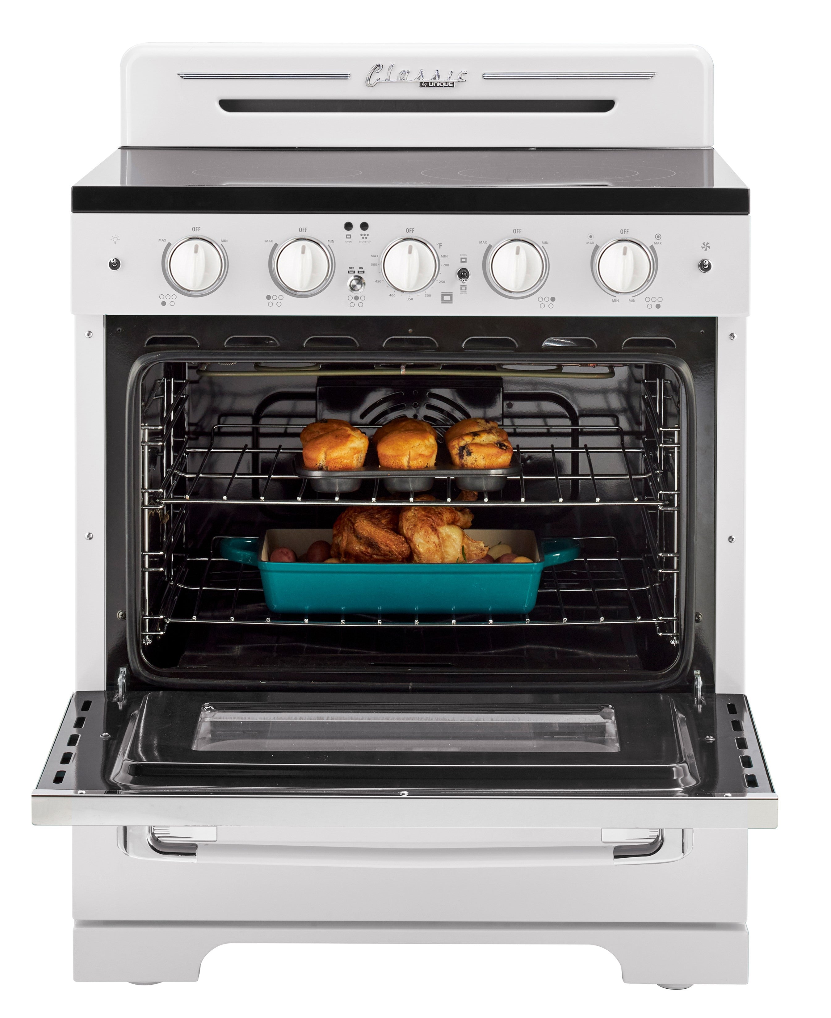 Unique Appliances - 3.9 cu. ft Electric Range in Marshmallow White - UGP-30CR EC W