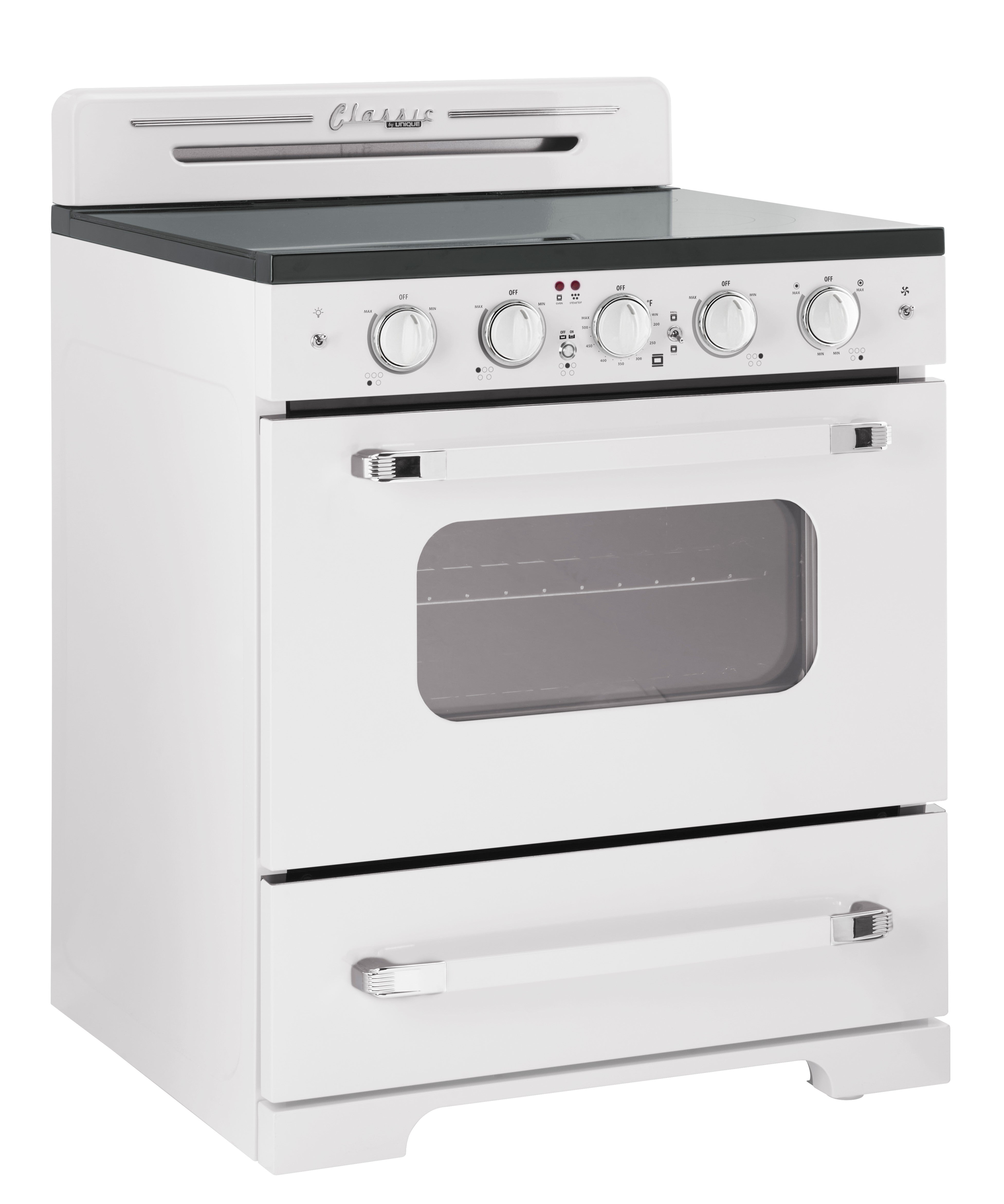 Unique Appliances - 3.9 cu. ft Electric Range in Marshmallow White - UGP-30CR EC W